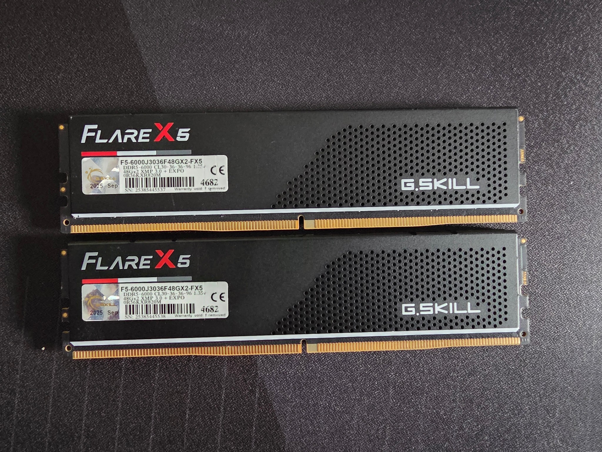 G.Skill Flare X5 96GB (2x48GB) DDR5-6000 CL30-36-36-96 (F5-6000J3036F48GX2-FX5)