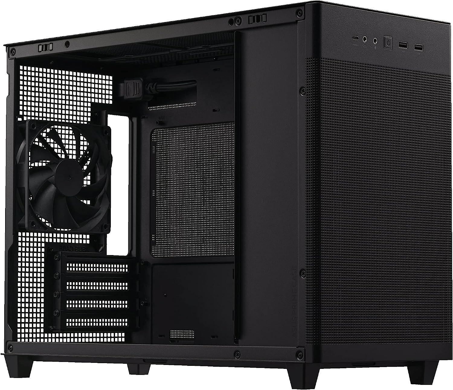 ASUS Prime AP201 CASE MESH Black MicroATX Tower Desktop Computer Case