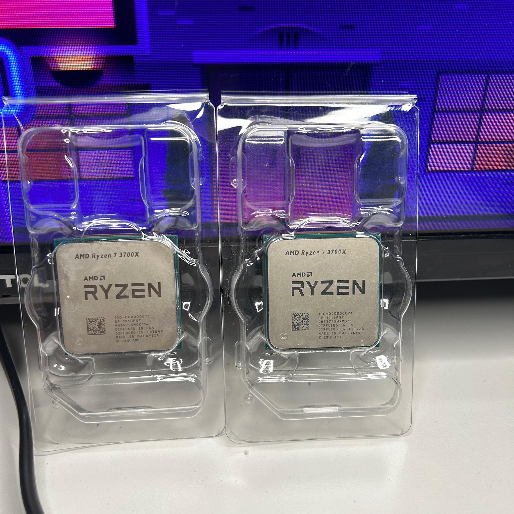 (2) AMD RYZEN 7 3700X (BENT PINS) 