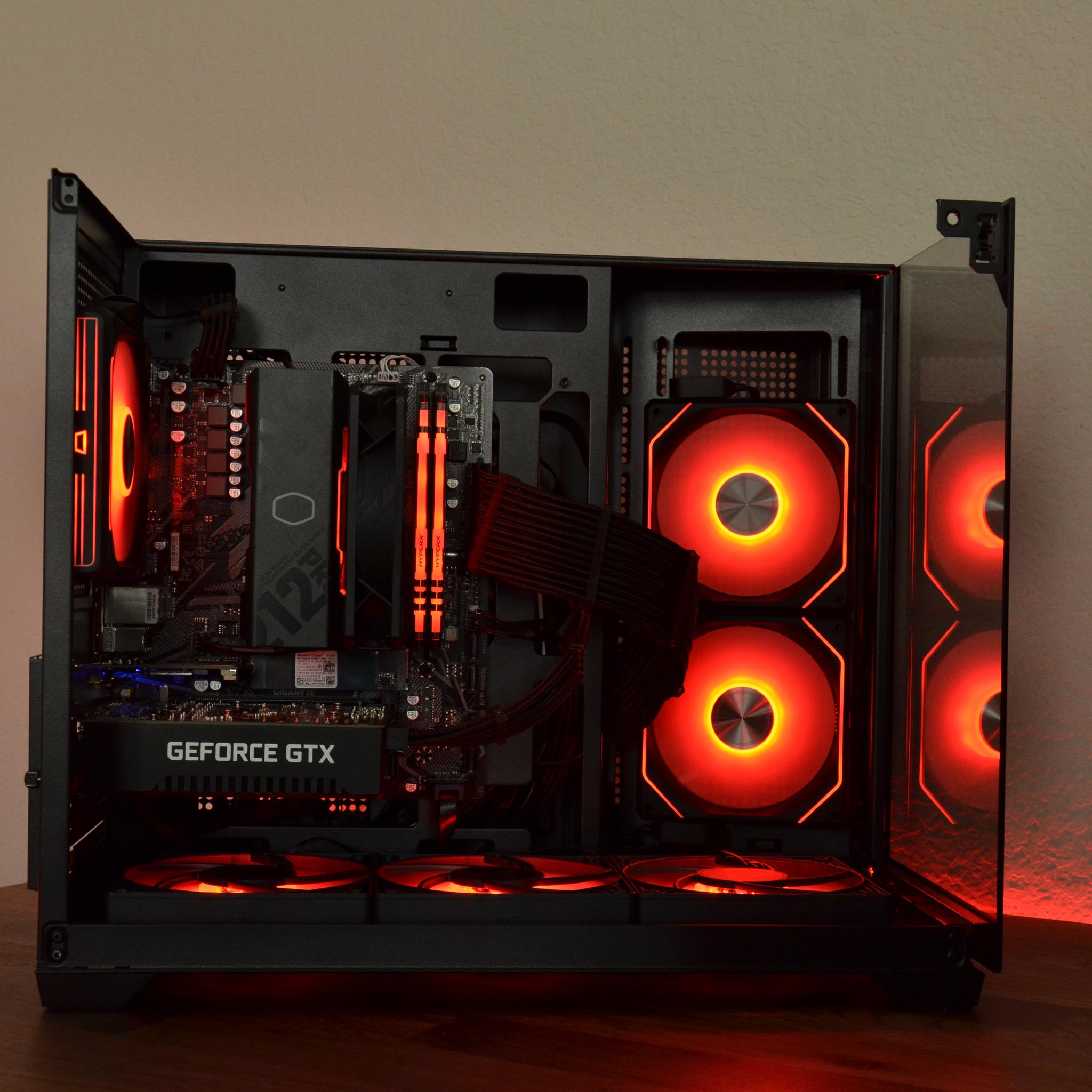 🖤BLACK & RED Gaming PC❤️| GTX 1660 SUPER || AMD Ryzen 5 5600 G || 16GB DDRR 4❤️RED & BLACK🖤