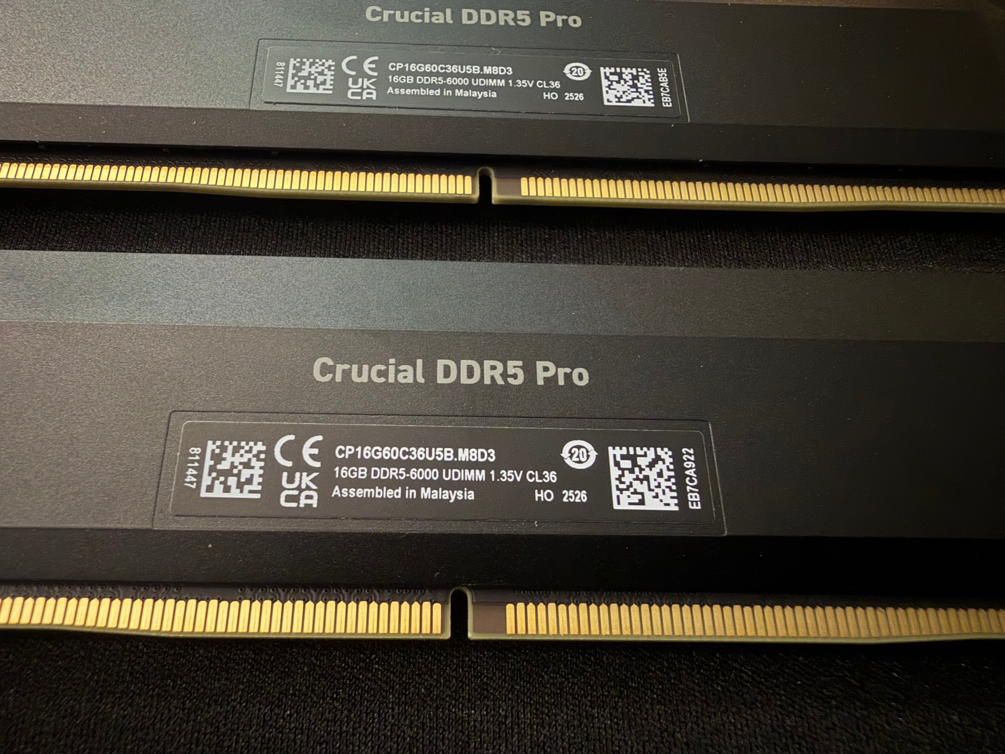 Crucial DDR5-6000 Pro 32Gb (2x16) CL36