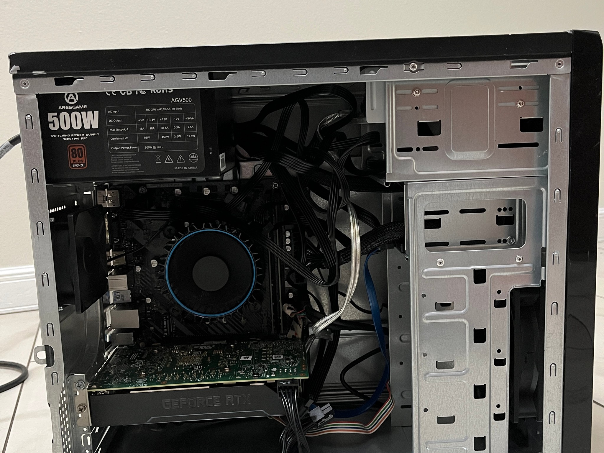 NVIDIA RTX 2060 SUPER, Intel Core i3-12100, 16GB RAM, 1TB SSD - Sleeper Office Gaming PC w/ Wi-Fi