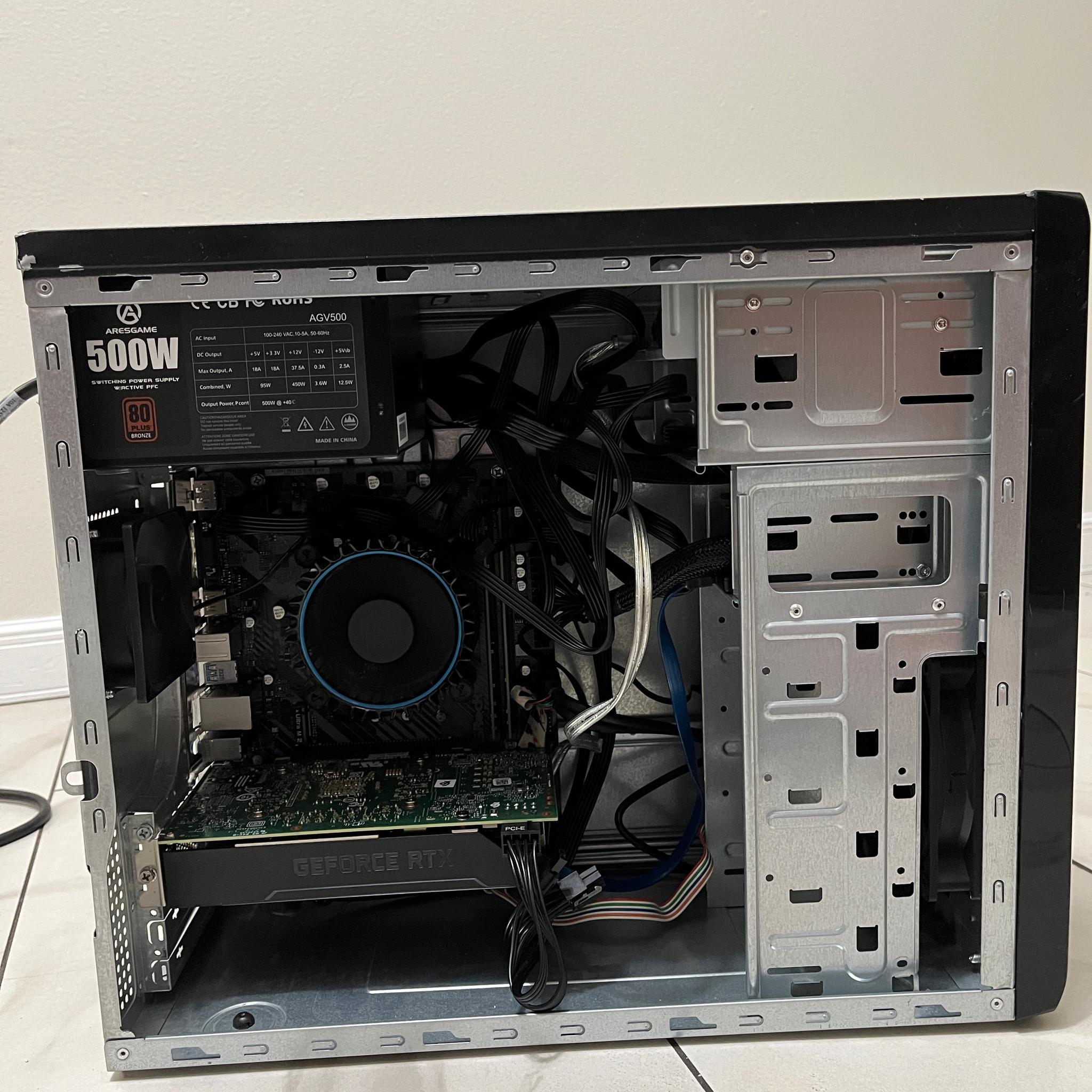 NVIDIA RTX 2060 SUPER, Intel Core i3-12100, 16GB RAM, 1TB SSD - Sleeper Office Gaming PC w/ Wi-Fi
