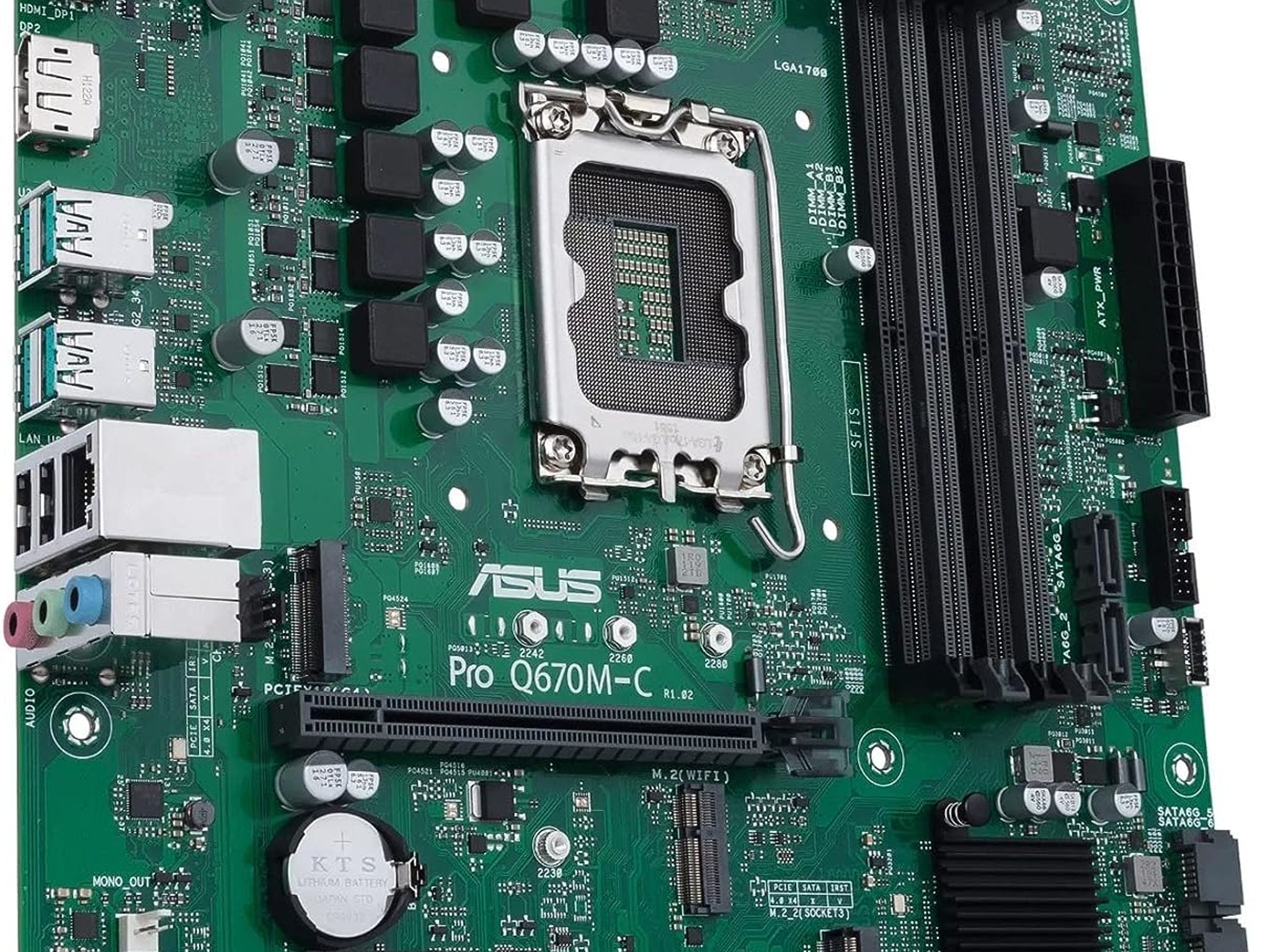 ASUS PRO Q670M-C-CSM Intel Q670 LGA 1700 microATX DDR5 Commercial Motherboard