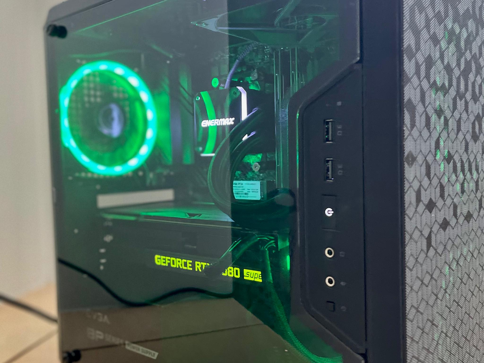 Micro ATX custom built gaming PC 3900X AMD w 2080 Super GPU 