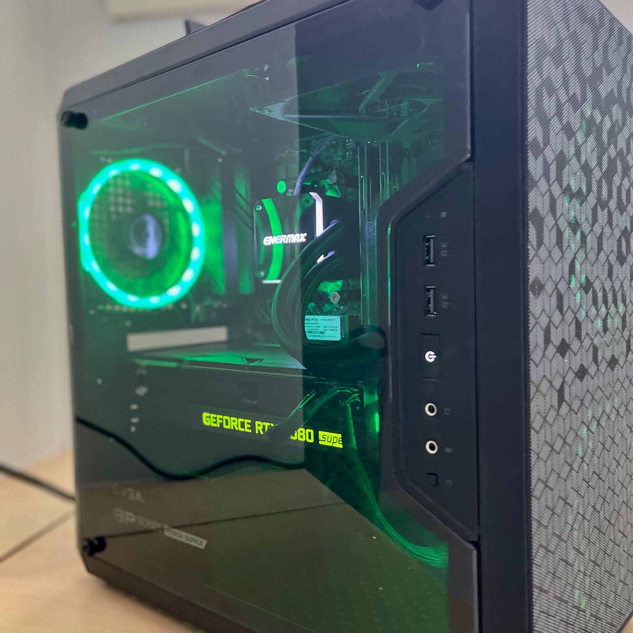 Micro ATX custom built gaming PC 3900X AMD w 2080 Super GPU 