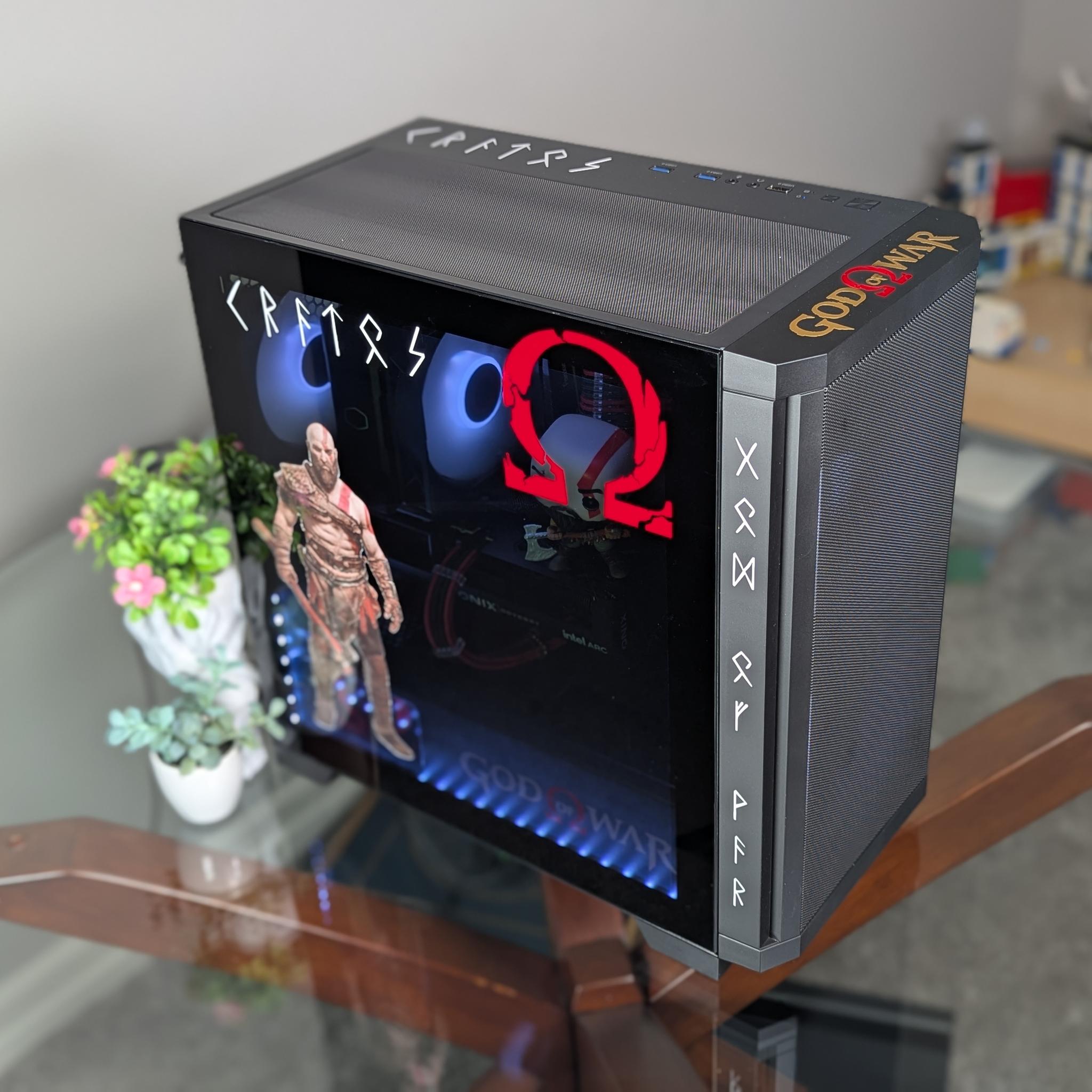 The God of War: Kratos | 1440p Gamer | Intel I5-14400F + Intel ARC B580 | 1TB SSD | 1...