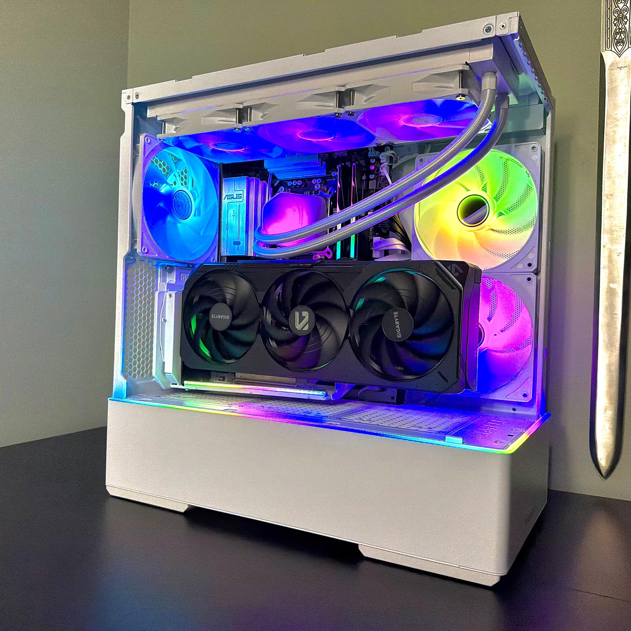 RTX 5080 | Ryzen 7 9800X3D | 64GB DDR5 | 2TB Gen5 | 1000w Gold Power Supply | White Gaming PC