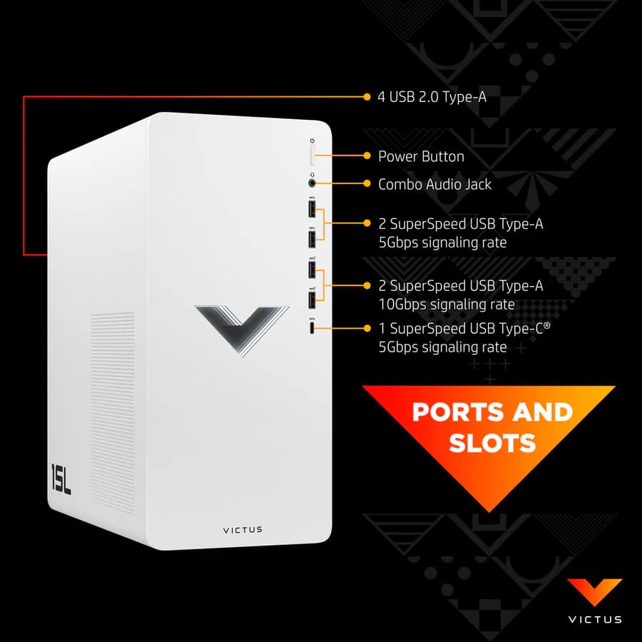 BRAND NEW HP Victus 15L Gaming Desktop Bundle,Core i5-12400F, 32 GB RAM, 512 GB SSD, RTX 1660 Super