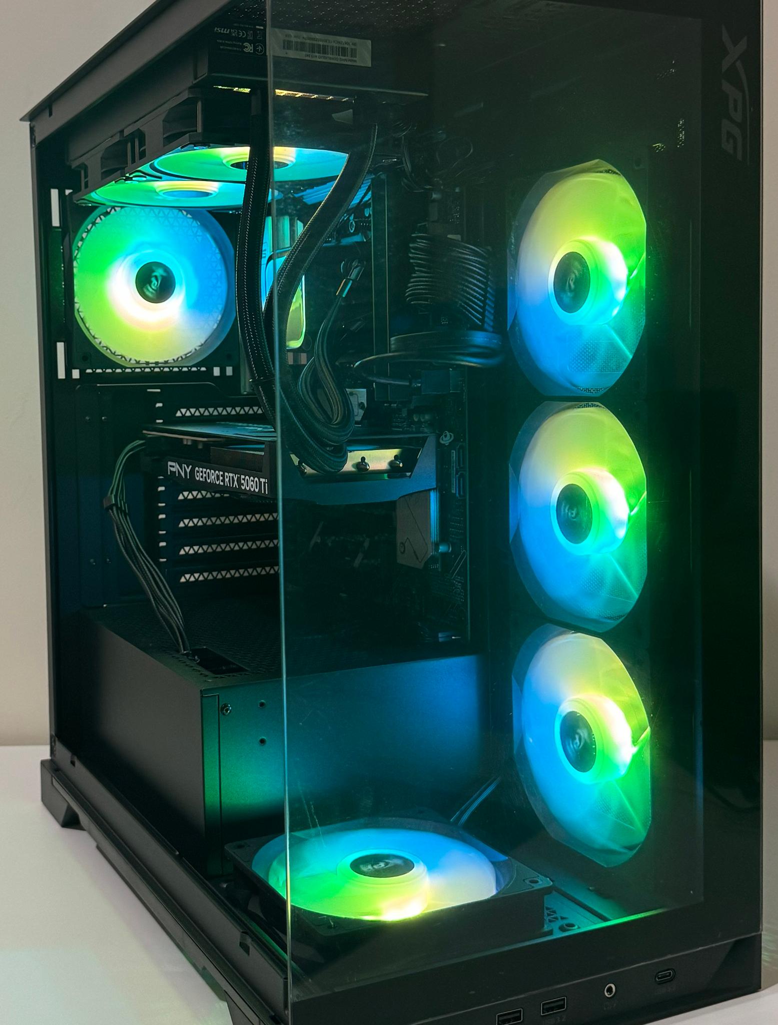 AMD X3D Ryzen 5 7500X3D 32GB DDR5 RAM GeForce RTX 5060 Ti 1TB Gen5 NVMe SSD Corsair 850W Gaming PC