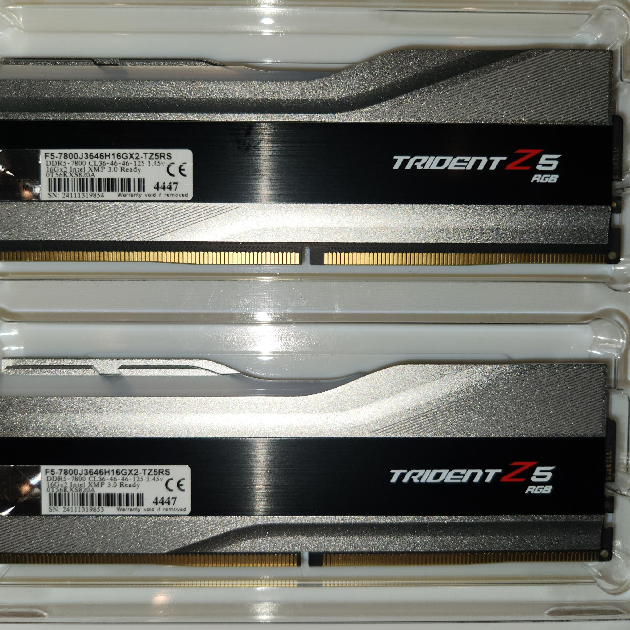 Trident Z5 RGB DDR5 7800mhz 32gb (2x16)