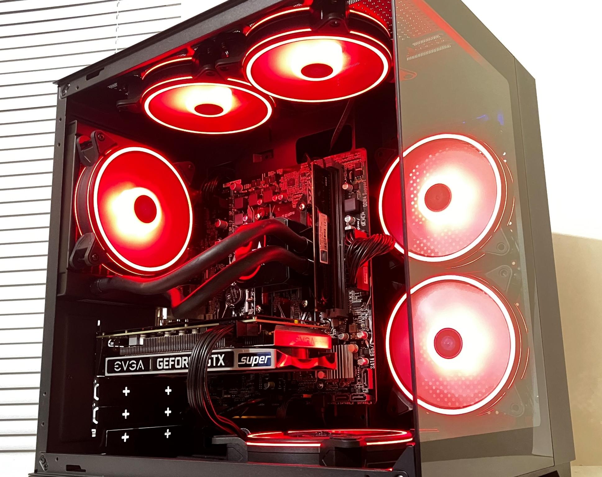 ⚡Liquid Cooled Gaming PC - Ryzen 5 1600/16GB RAM/1TB SSD - Nvidia GTX 1660 Super