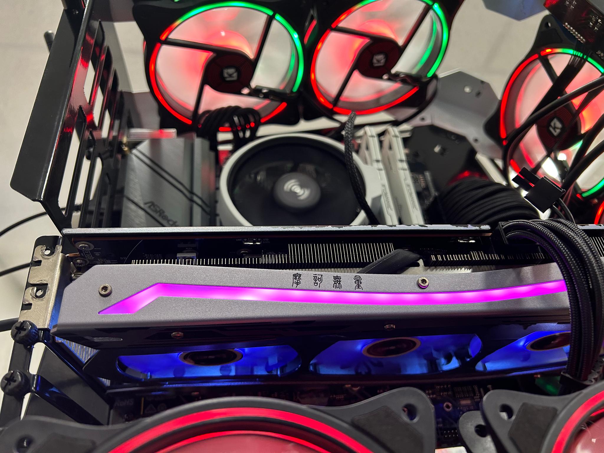 RX 6700 XT silver plus rgb side and bottom