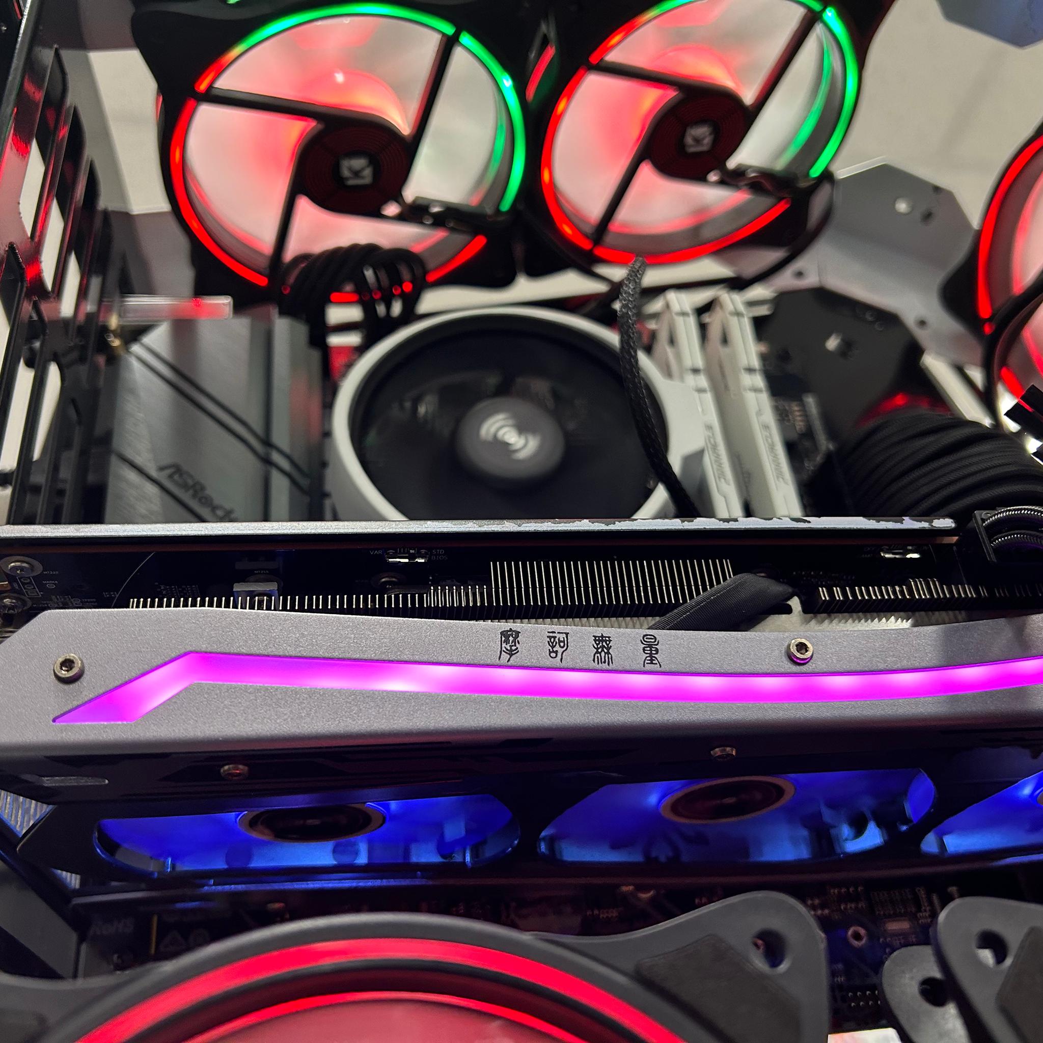 RX 6700 XT silver plus rgb side and bottom