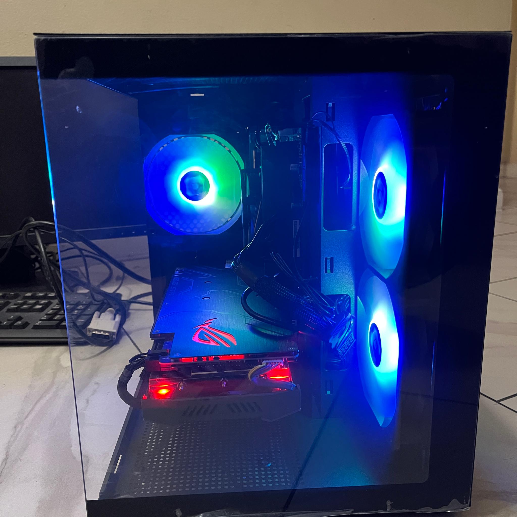 🟠🔥NVIDIA RTX 2060, Intel i5-6400, 16GB RAM, 870 GB Storage, High Performance RGB Gaming PC w/ Remote