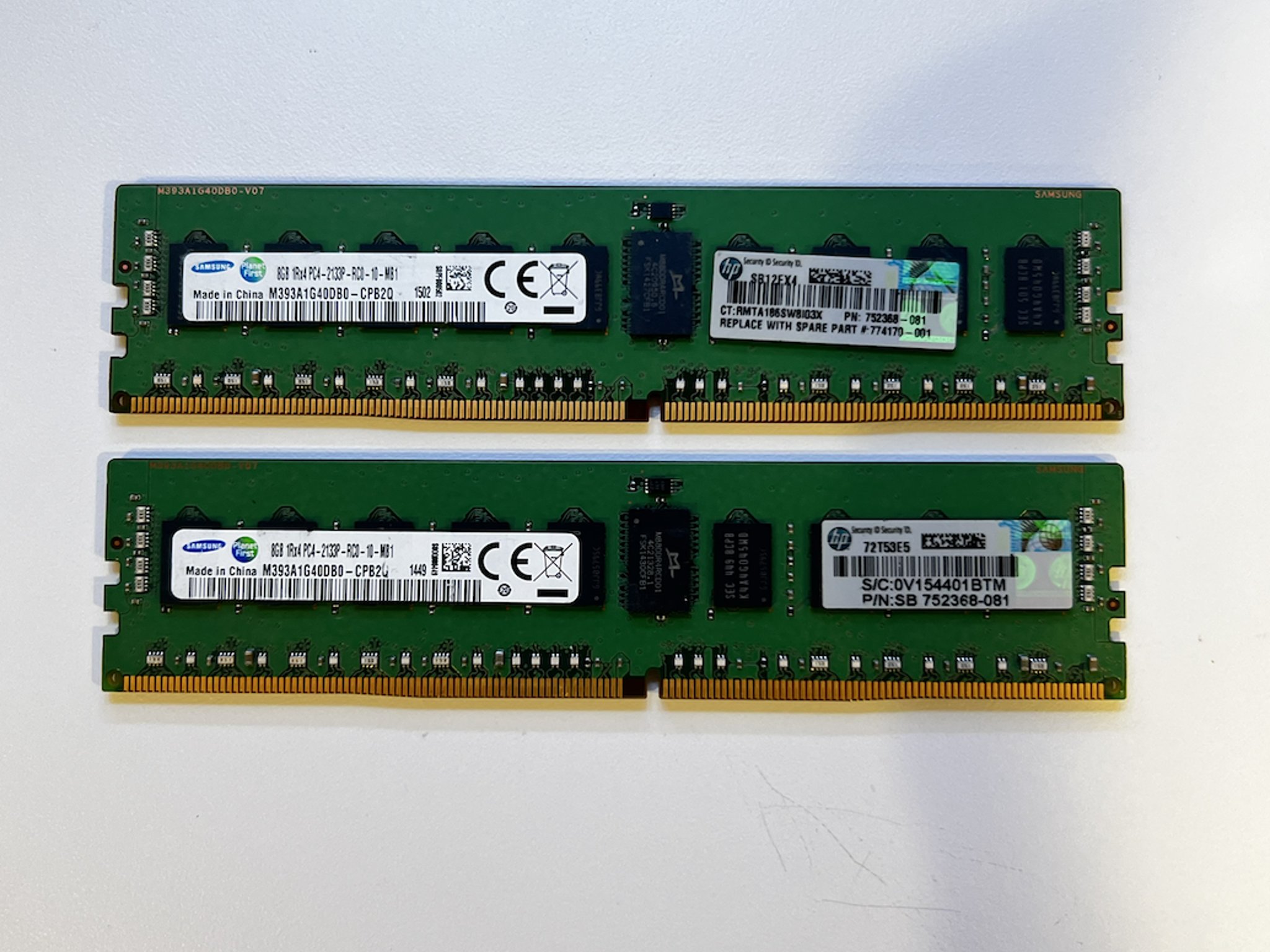 Samsung DDR4 16GB (2x8) 2133MHz ECC RAM Memory ‼️ Read Description ‼️