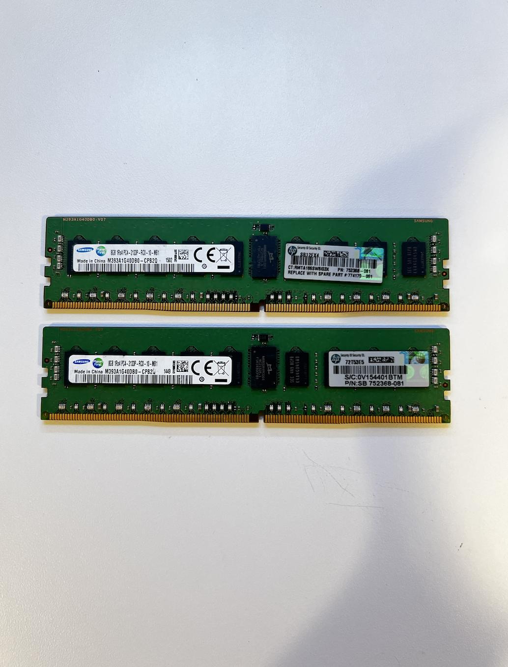 Samsung DDR4 16GB (2x8) 2133MHz ECC RAM Memory ‼️ Read Description ‼️