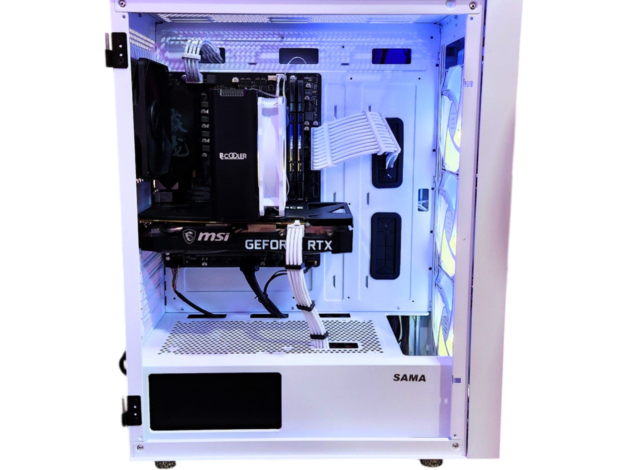 🤵Tuxedo🎩: RTX 3060 TI | Ryzen 5 3600 | 16GB DDR4 RAM | 1TB SSD | 5 Fans | White RGB Gaming PC