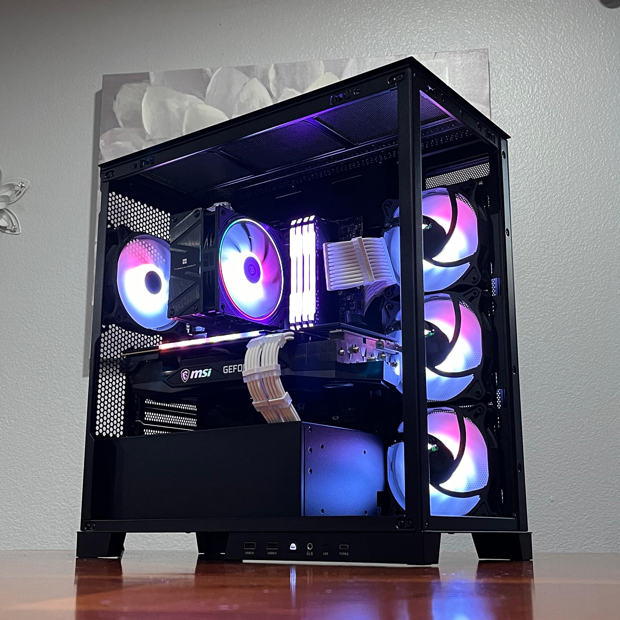 RTX 3070 TRIO 8GB, Ryzen 7 5700G, 32GB 3600MHz | Black RGB Gaming Computer/PC