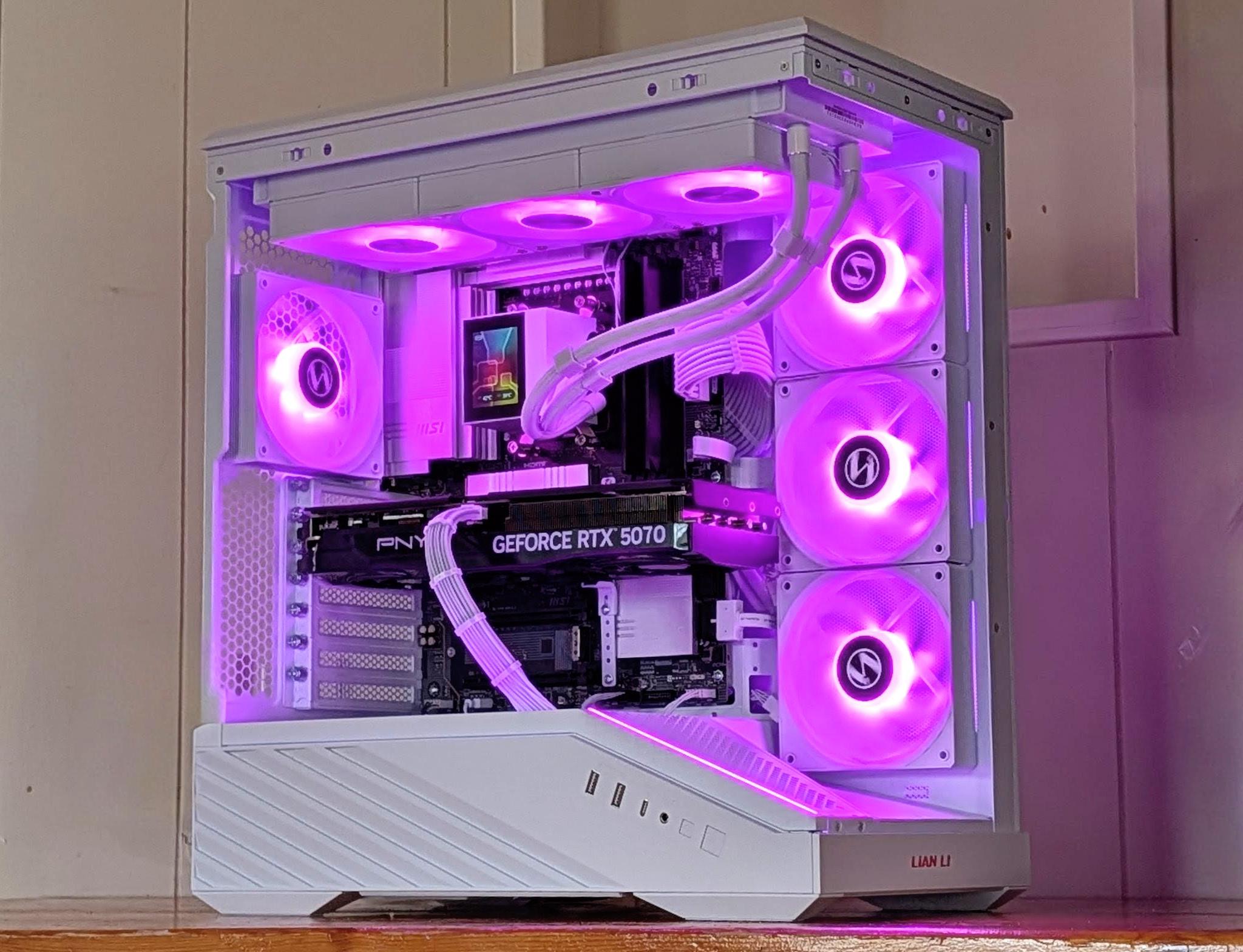 ⚡ RTX 5070 Gaming PC | Ryzen 9700X | AM5 Power | White & Black Build