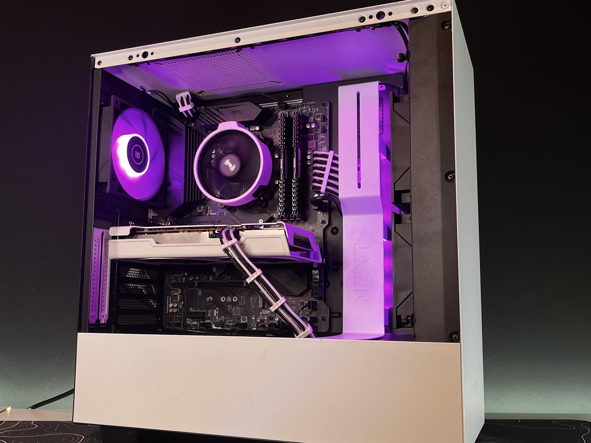 White & RGB Gaming PC | Ryzen 5 3600 & RX 6600