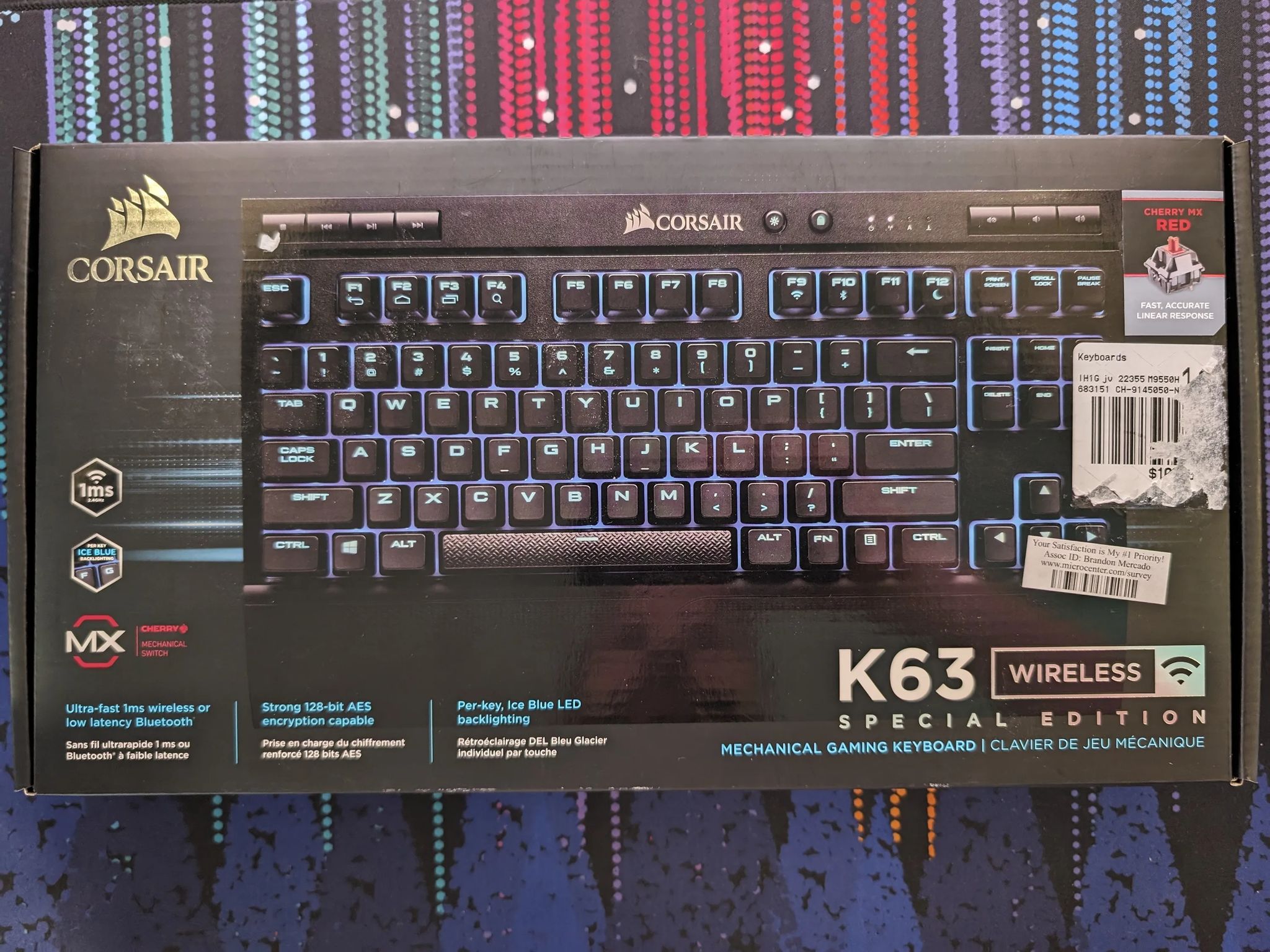 Corsair K63 Mechanical Wireless Gaming Keyboard