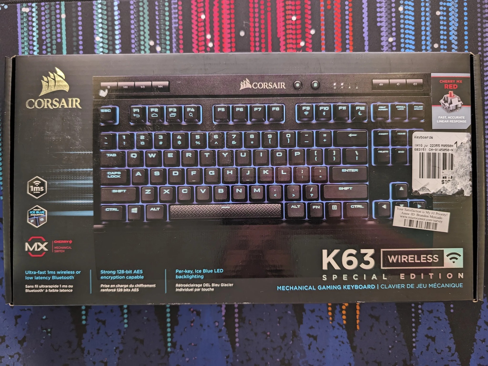 Corsair K63 Mechanical Wireless Gaming Keyboard