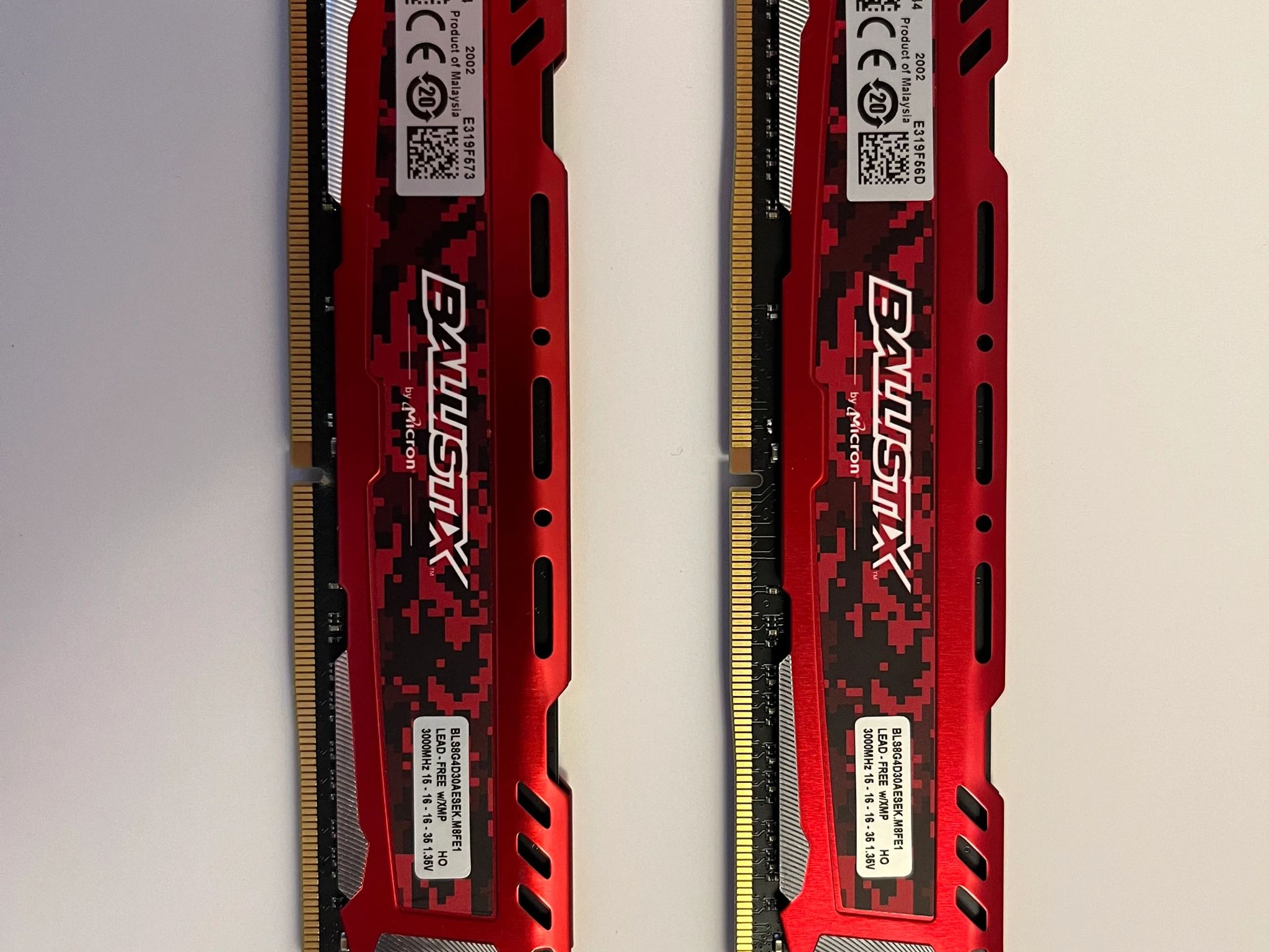 16gb Ballistix 3000mhz CL 16 DDR4 Ram