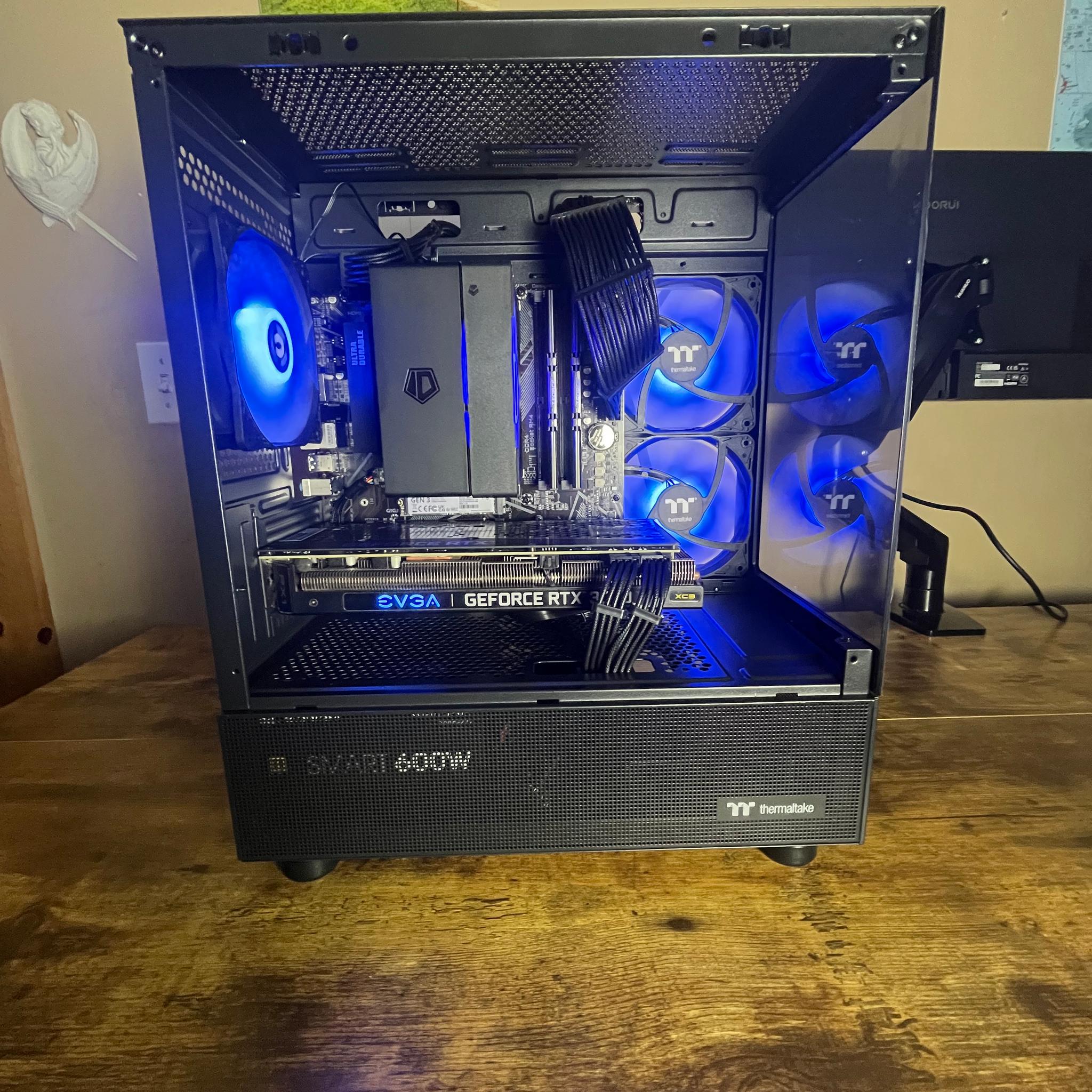 ⛈️💙Roaring Thunder Gaming PC 💙⛈️ RTX 3070 ⛈️💙 Ryzen 5 5600X 💙⛈️ 16GB DDR4 ⛈️💙 1TB NVME SSD 💙⛈️