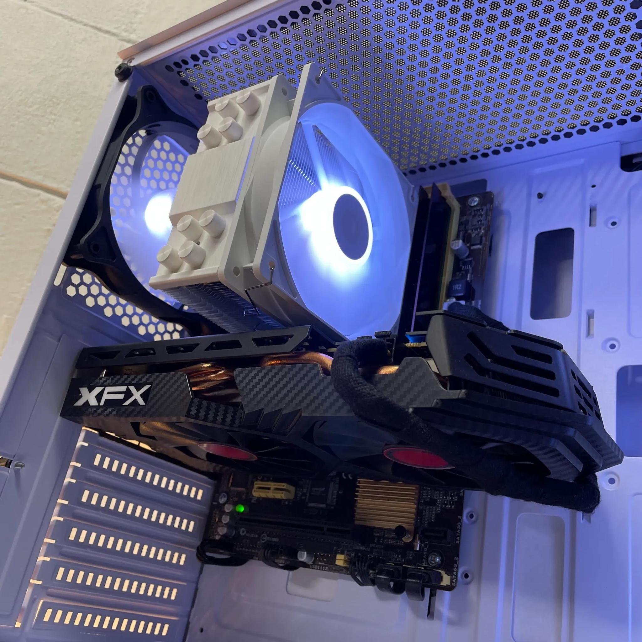 🔥130FPS GTA🔥White Gaming PC | Intel i5 / AMD RX580 / 8GB / 1.1TB Win 11 Pro + Wi-Fi