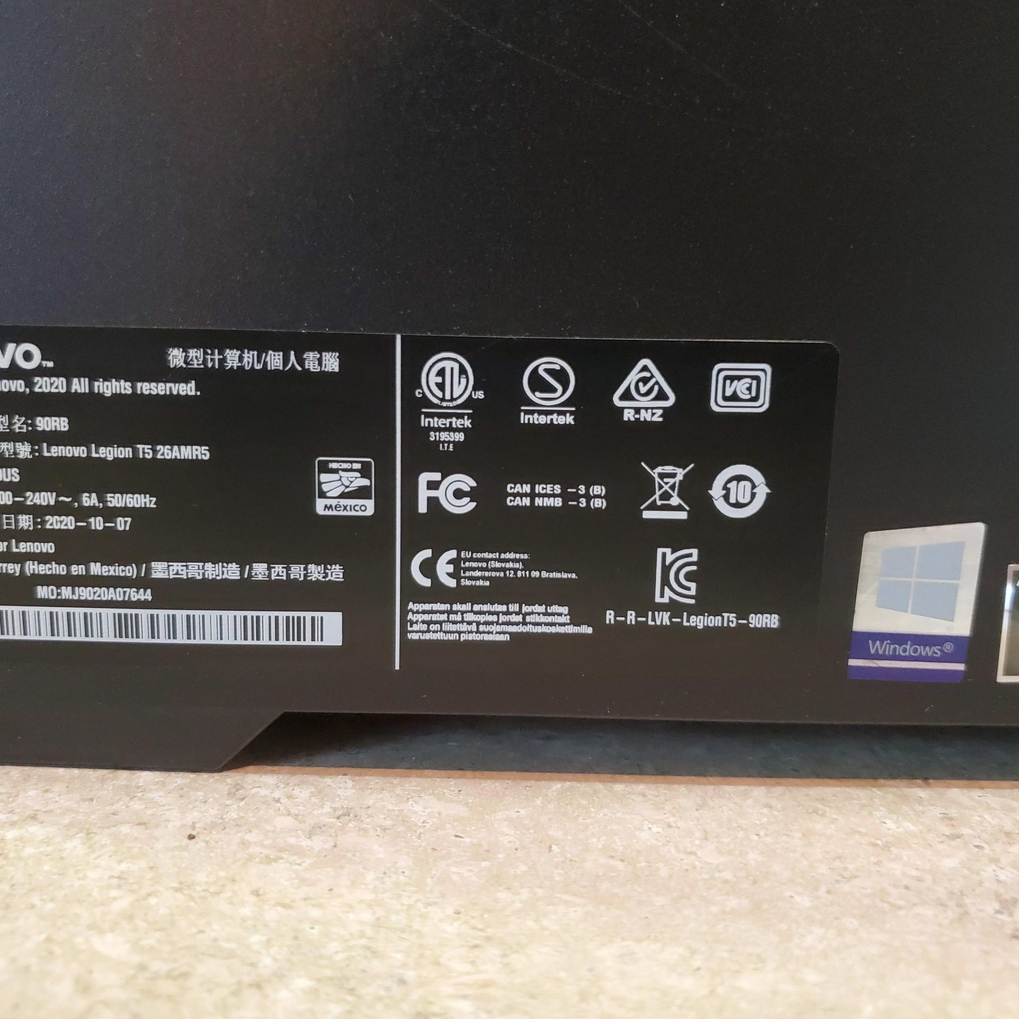 Lenovo Legion 5 tower computer