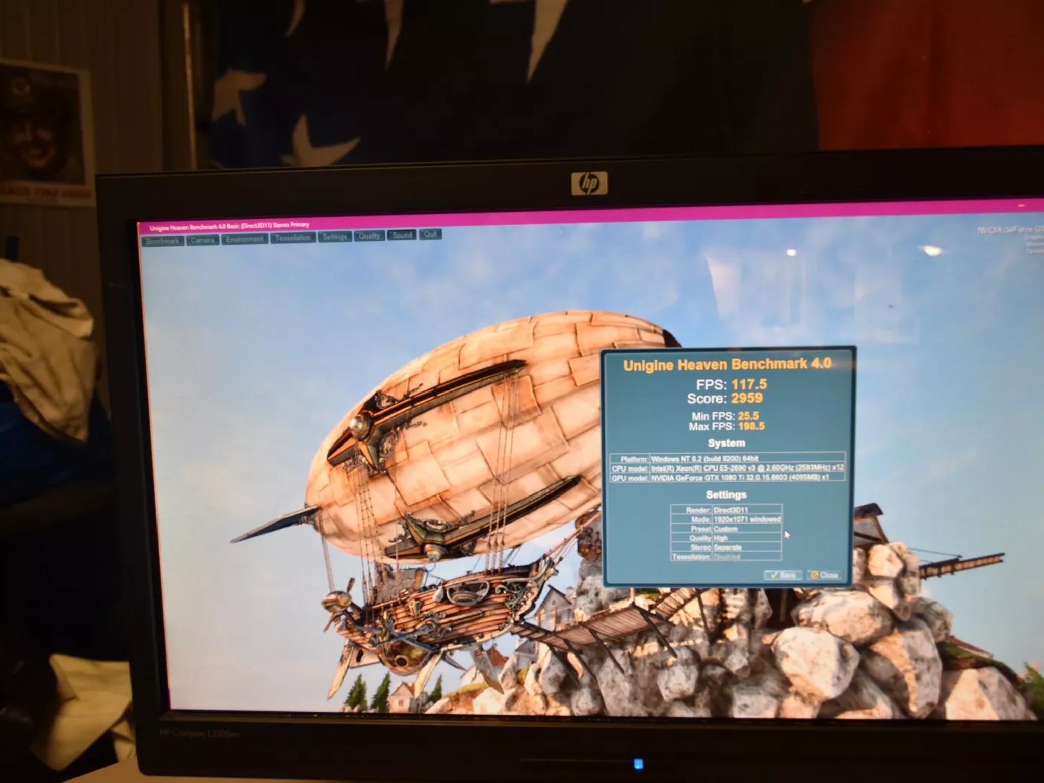 GAMING PC INTEL XEON 2690 16GR RAM GPU 1080TI 11GB 1TBNVME &500GB HHD WIFI 600 W 12 CORES &24THERADS