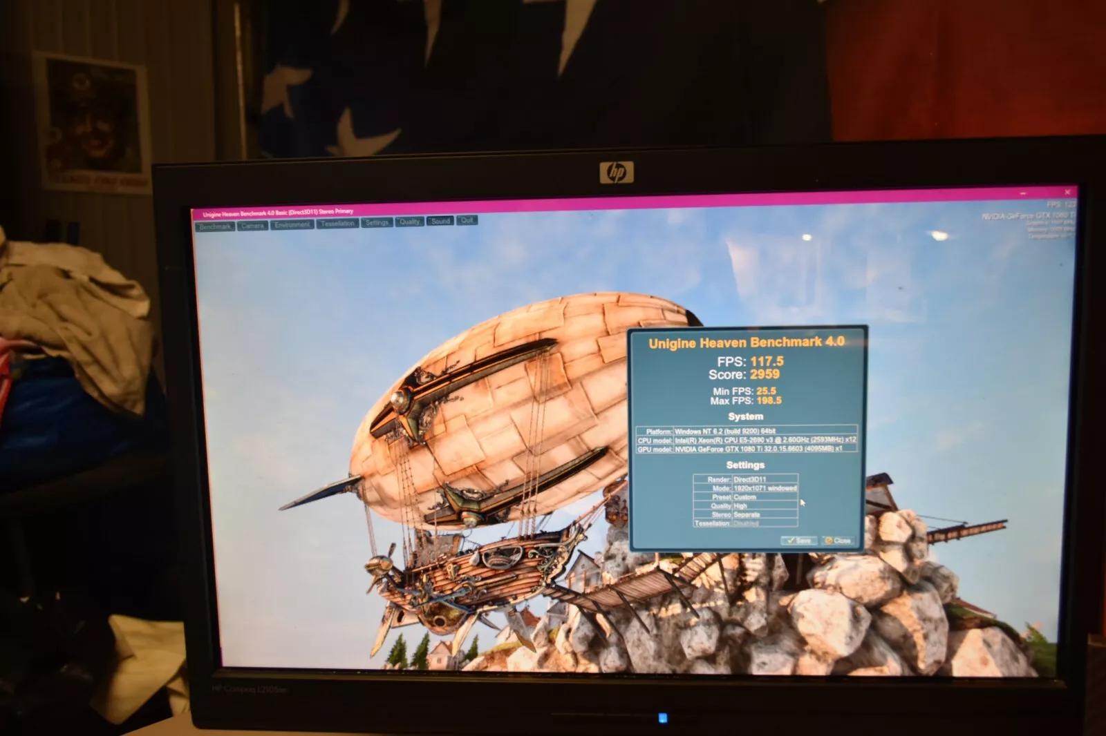 GAMING PC INTEL XEON 2690 16GR RAM GPU 1080TI 11GB 1TBNVME &500GB HHD WIFI 600 W 12 CORES &24THERADS