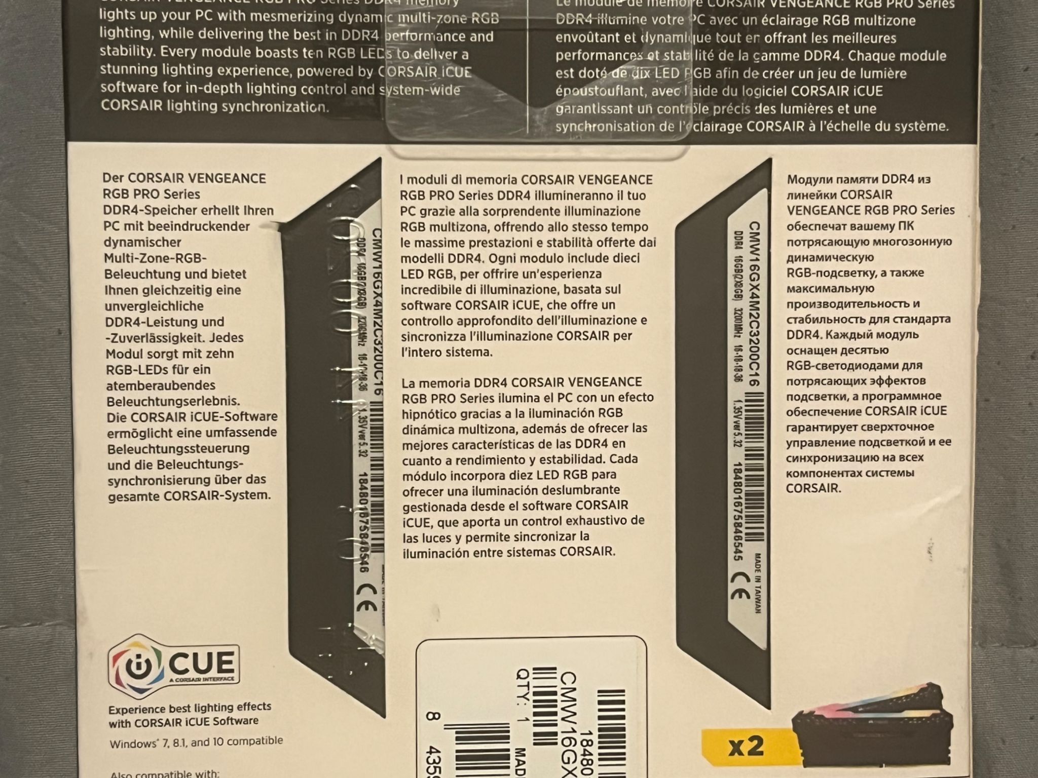 Corsair Vengeance RGB PRO 16GB DDR4 3200MHz