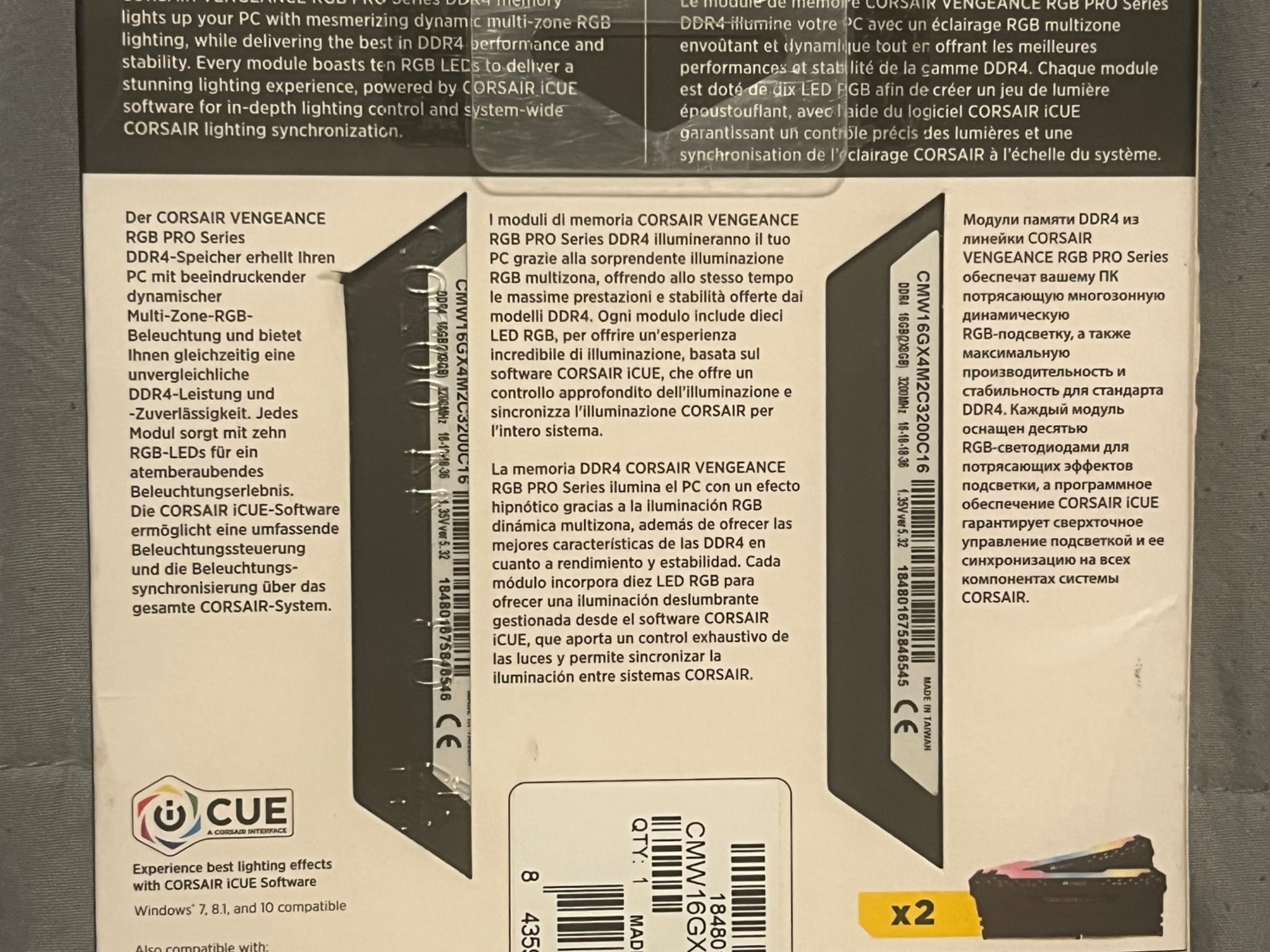 Corsair Vengeance RGB PRO 16GB DDR4 3200MHz