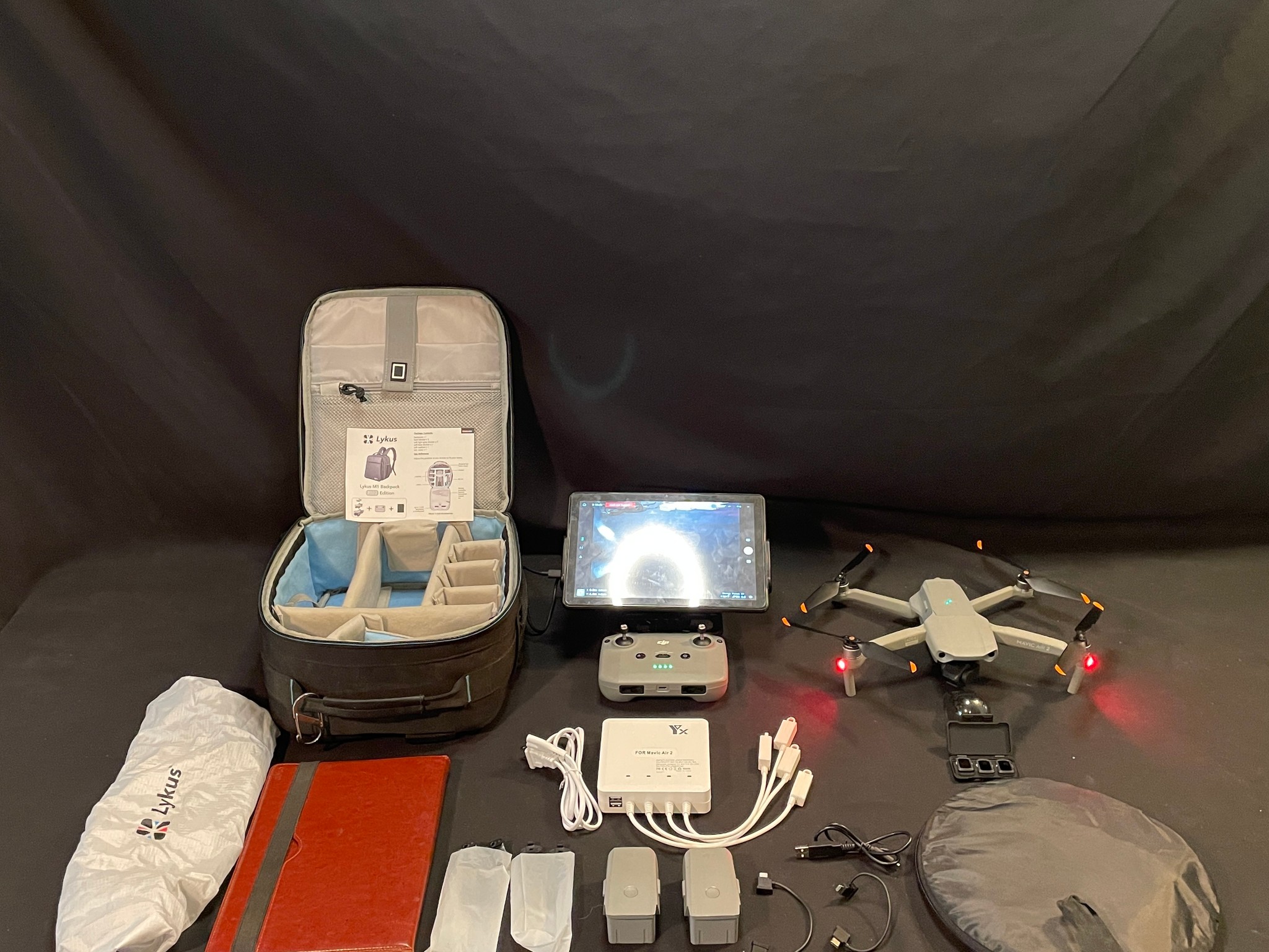 Dji Mavic Air 2 Fly More 4k Drone 10 Inch Screen With Accessories