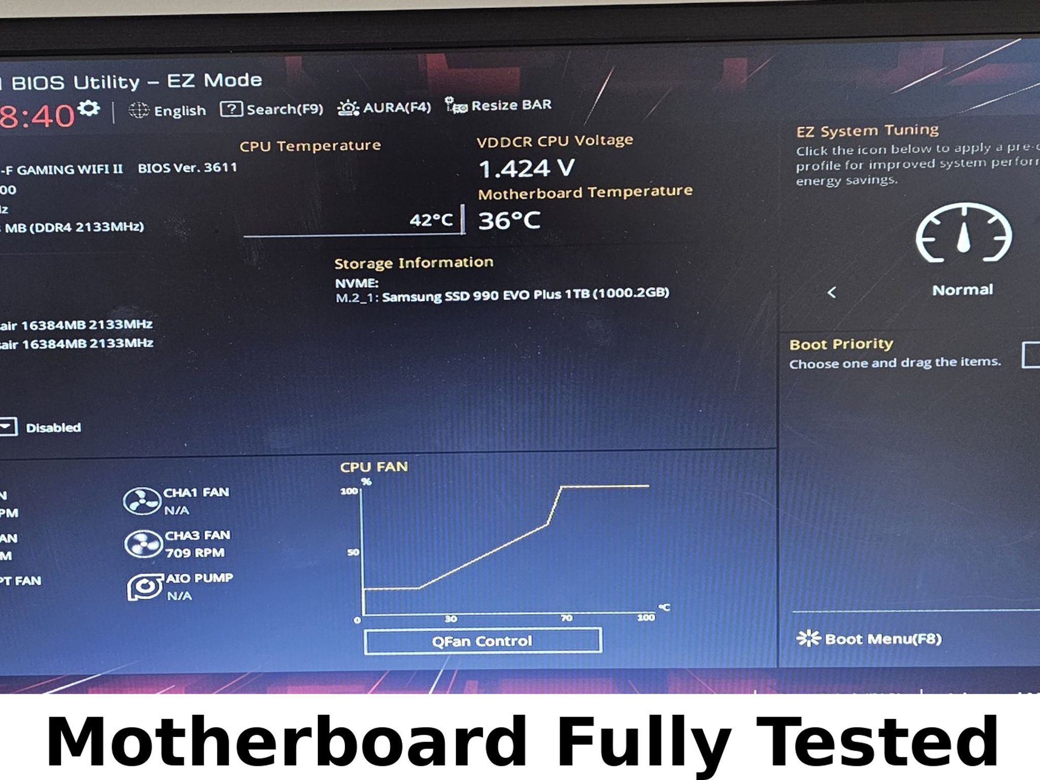 ASUS ROG STRIX B550-F GAMING WIFI II AMD AM4 DDR4 ATX Motherboard