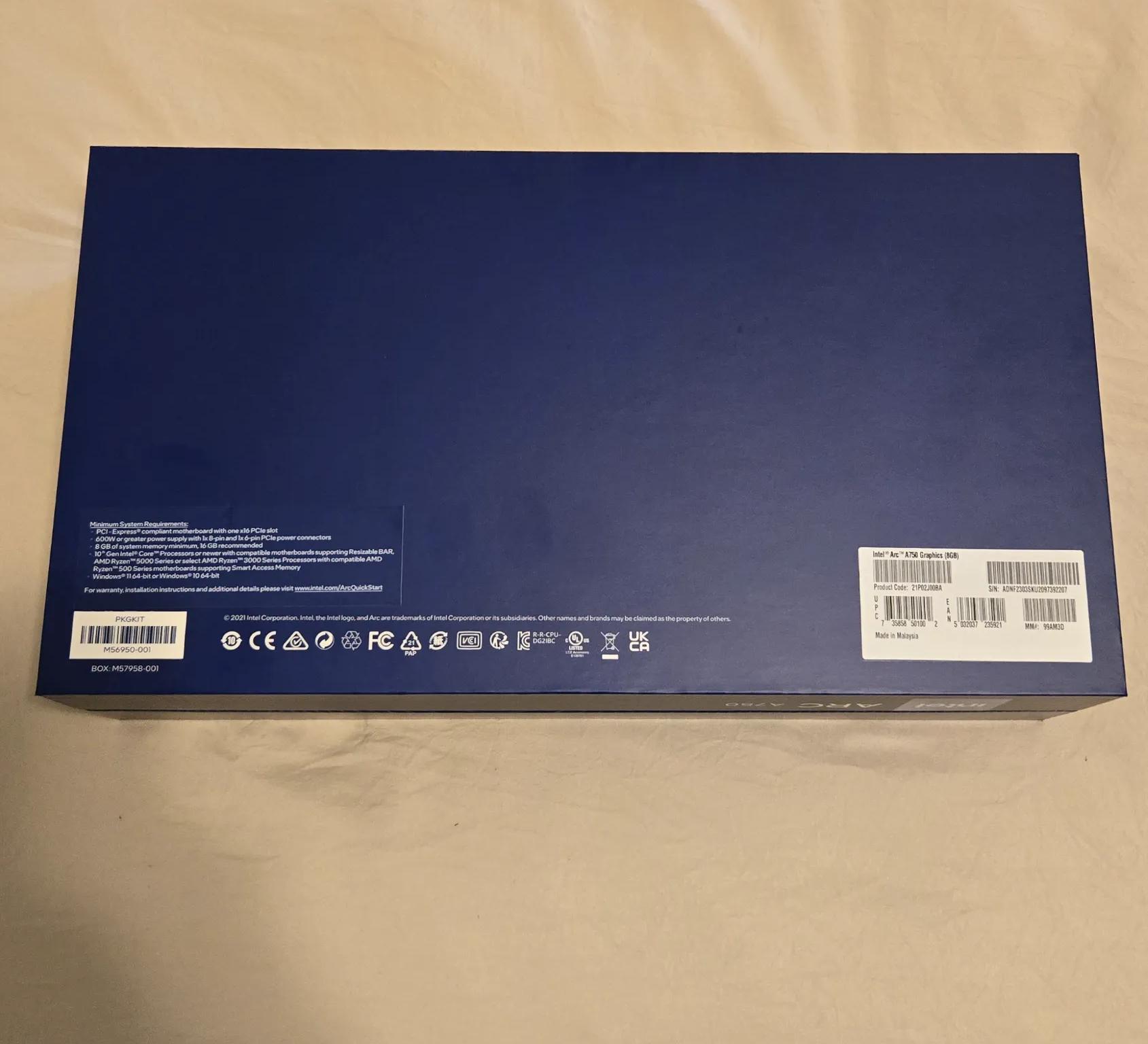 Intel Arc A750. Limited edition! 8gb. Reference Card.