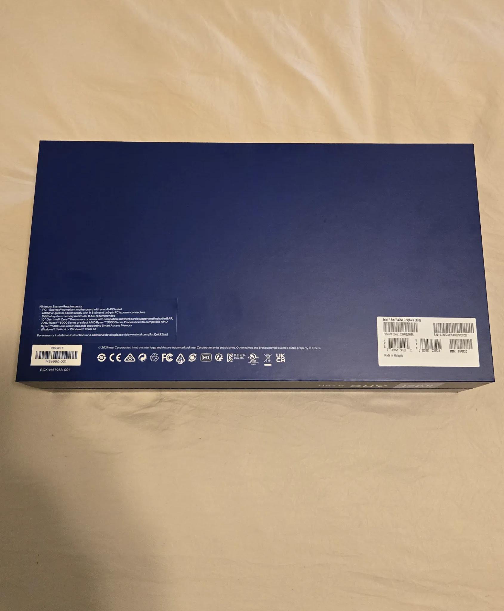 Intel Arc A750. Limited edition! 8gb. Reference Card.