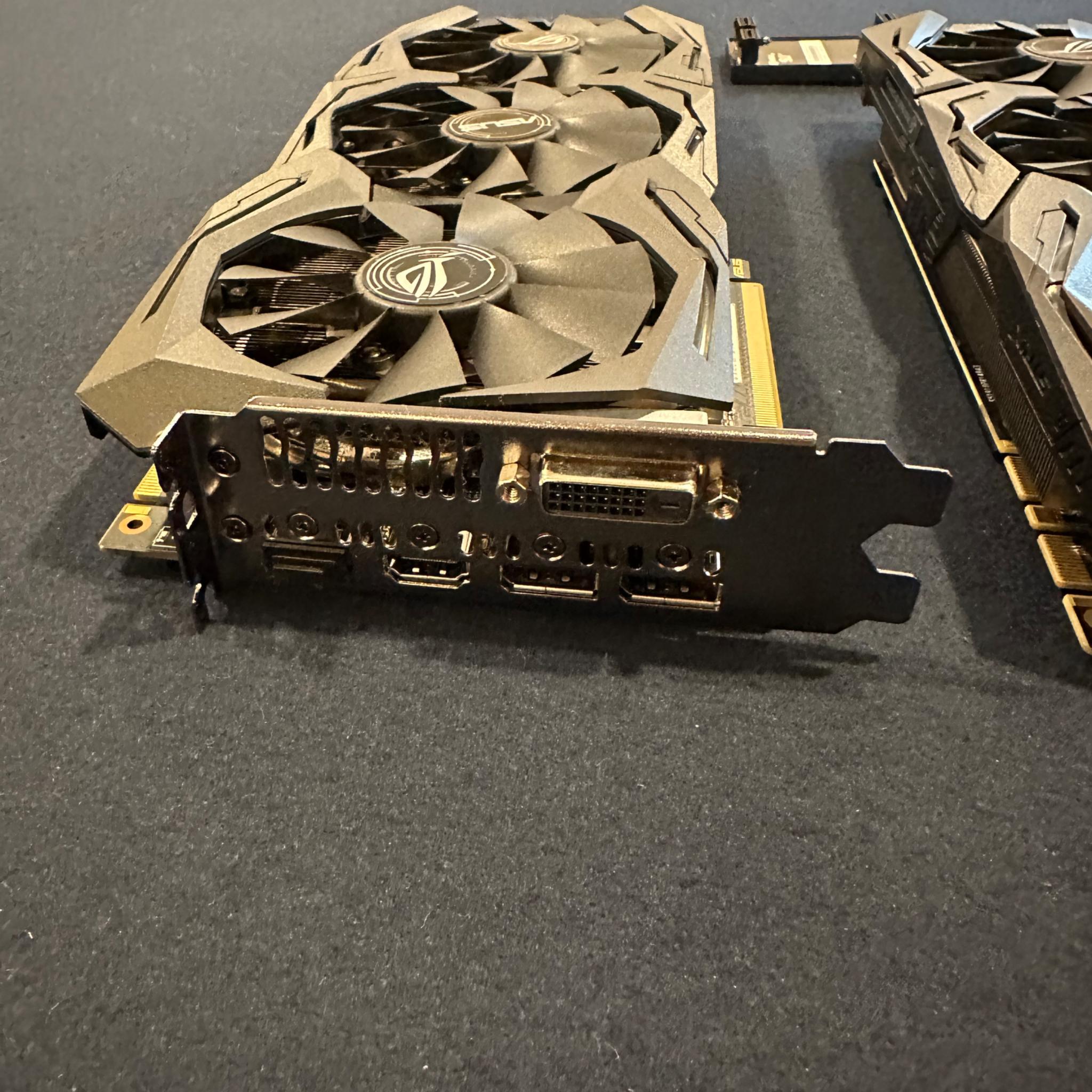 Asus ROG STRIX 1070ti 8gb (x2) SLI with Zotac Bridge