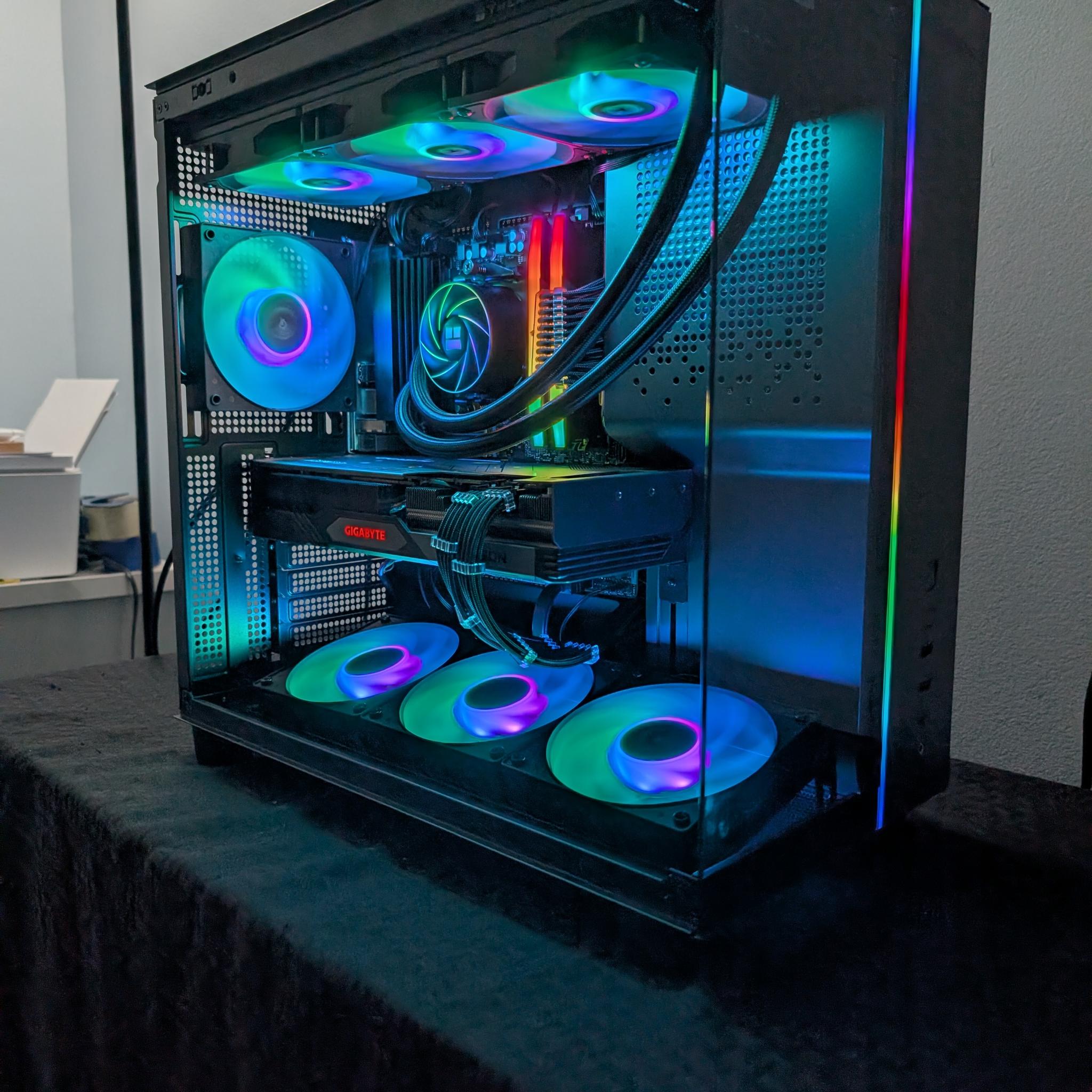 Ryzen 5 7500x3d-RX 7800 XT 16GBvram-32GB DDR5 6000-1 TB NVME Gaming PC
