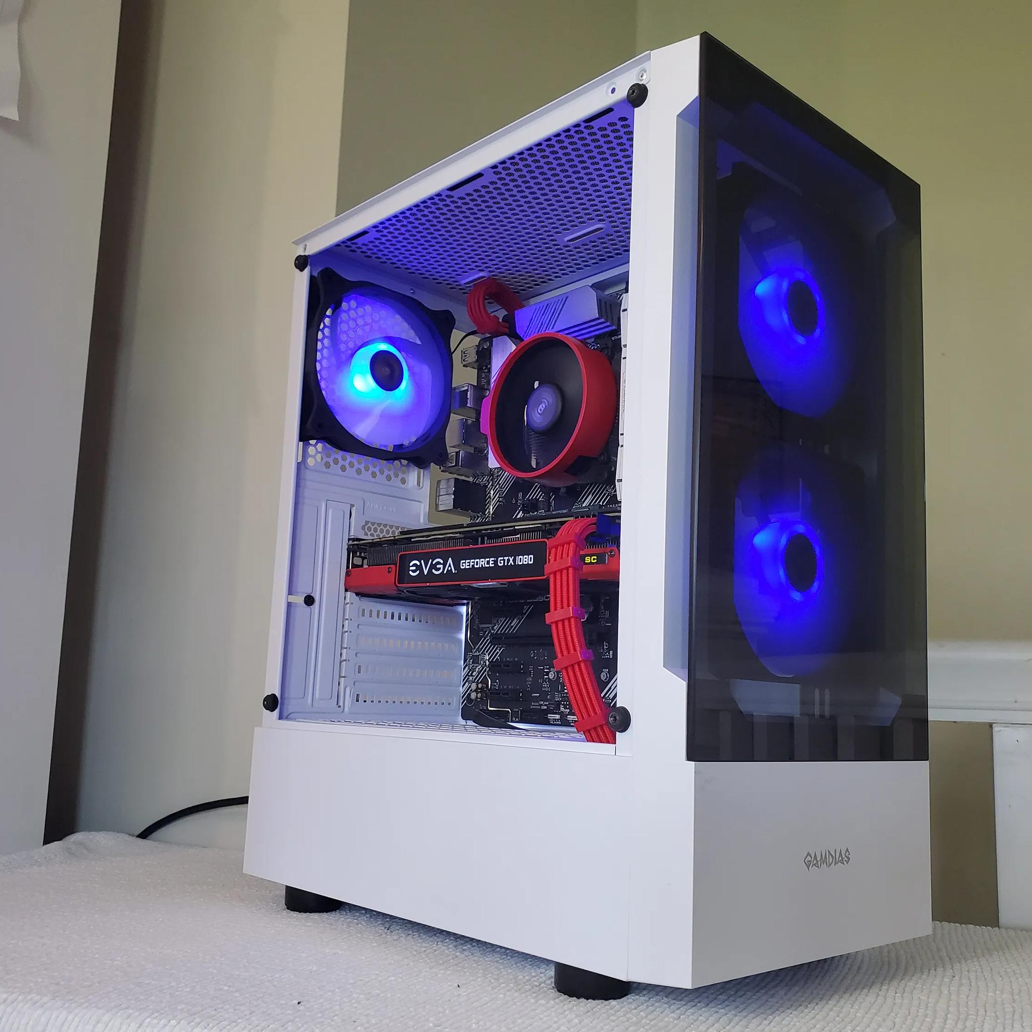 Red Ryzen 5 / GTX 1080 build