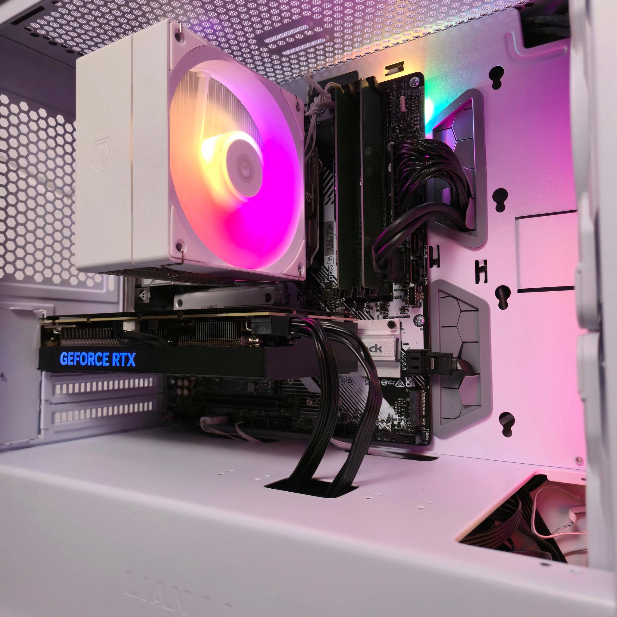 RTX 4060TI 8GB | Ryzen 7 8700F | 16GB DDR5 | 512GB SSD + 1TB HDD | Win 11 Home | WIFI+BT "Wisp"