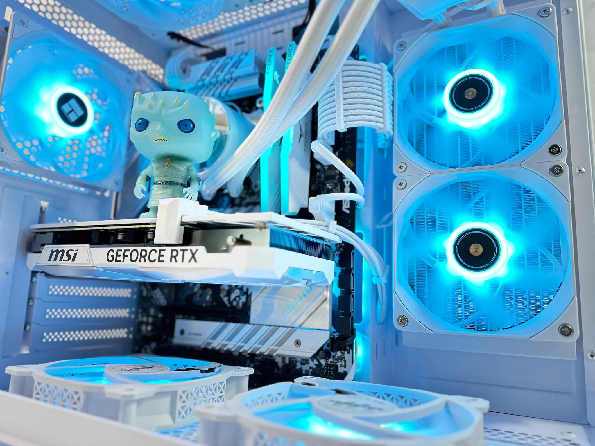 🧊👑 Night King🧟‍♂️🗡️ Gaming PC❄️Nvidia RTX 4070 12GB❄️Intel 13500 14-core❄️32GB DDR4❄️1TB NVME