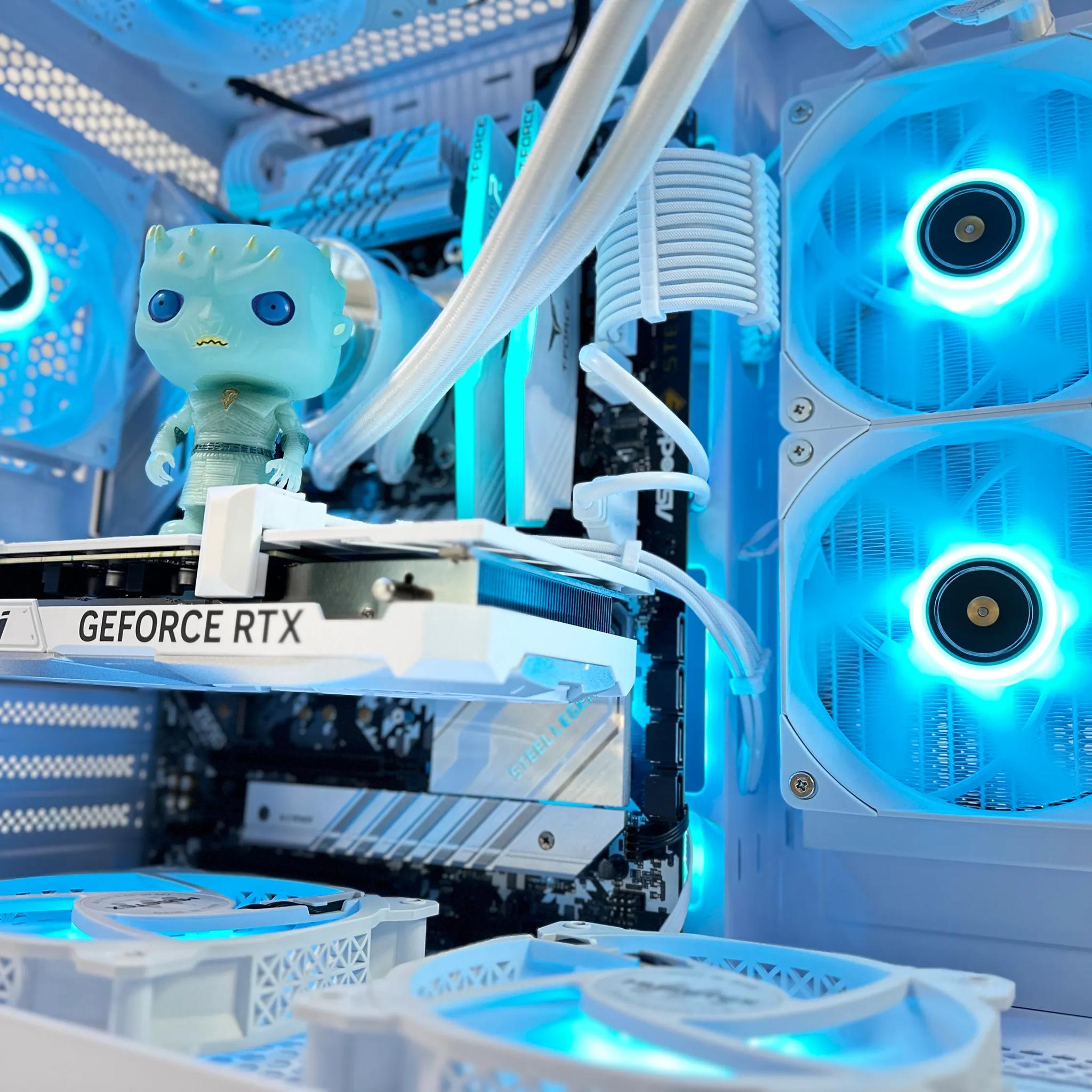 🧊👑 Night King🧟‍♂️🗡️ Gaming PC❄️Nvidia RTX 4070 12GB❄️Intel 13500 14-core❄️32GB DDR4❄️1TB NVME