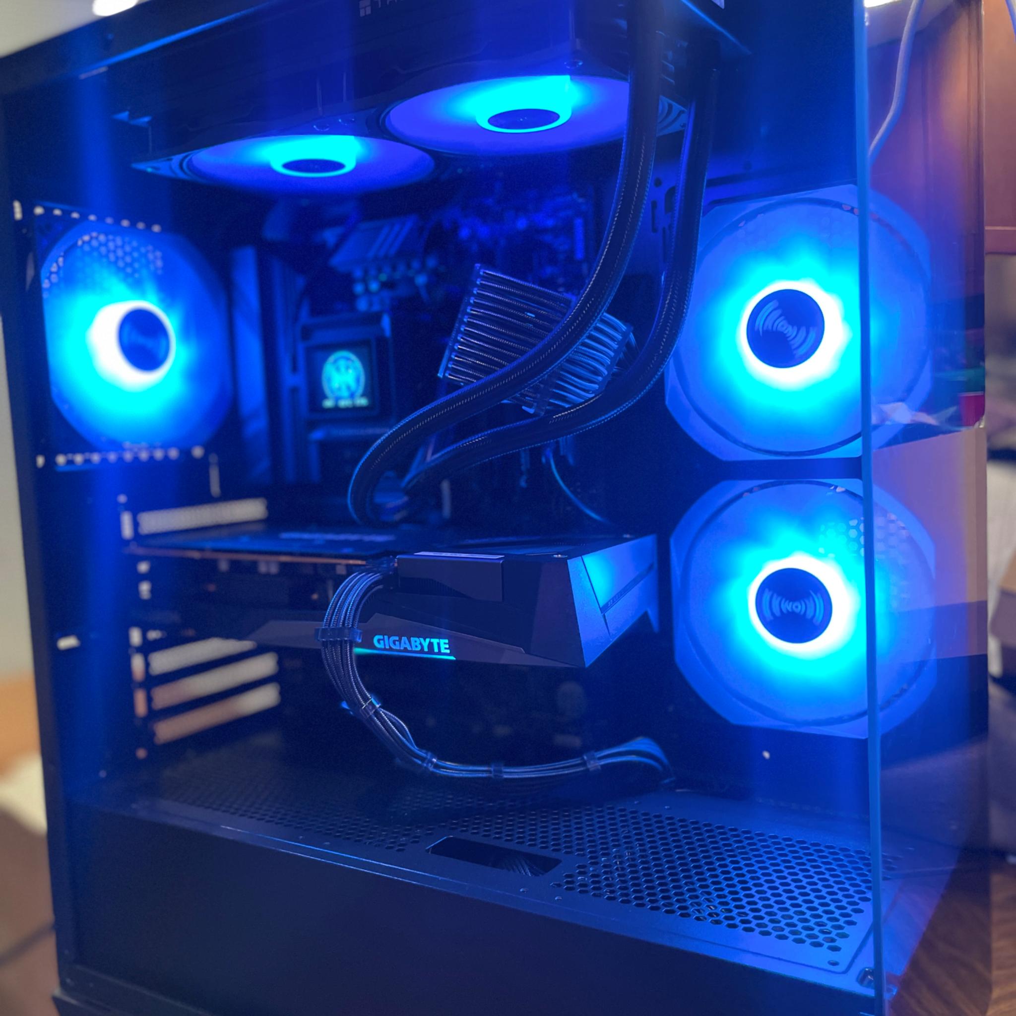 ⚡️“StormCore X – Lightning-Fast Gaming PC with Striking Blue LEDs (On Sale!)”