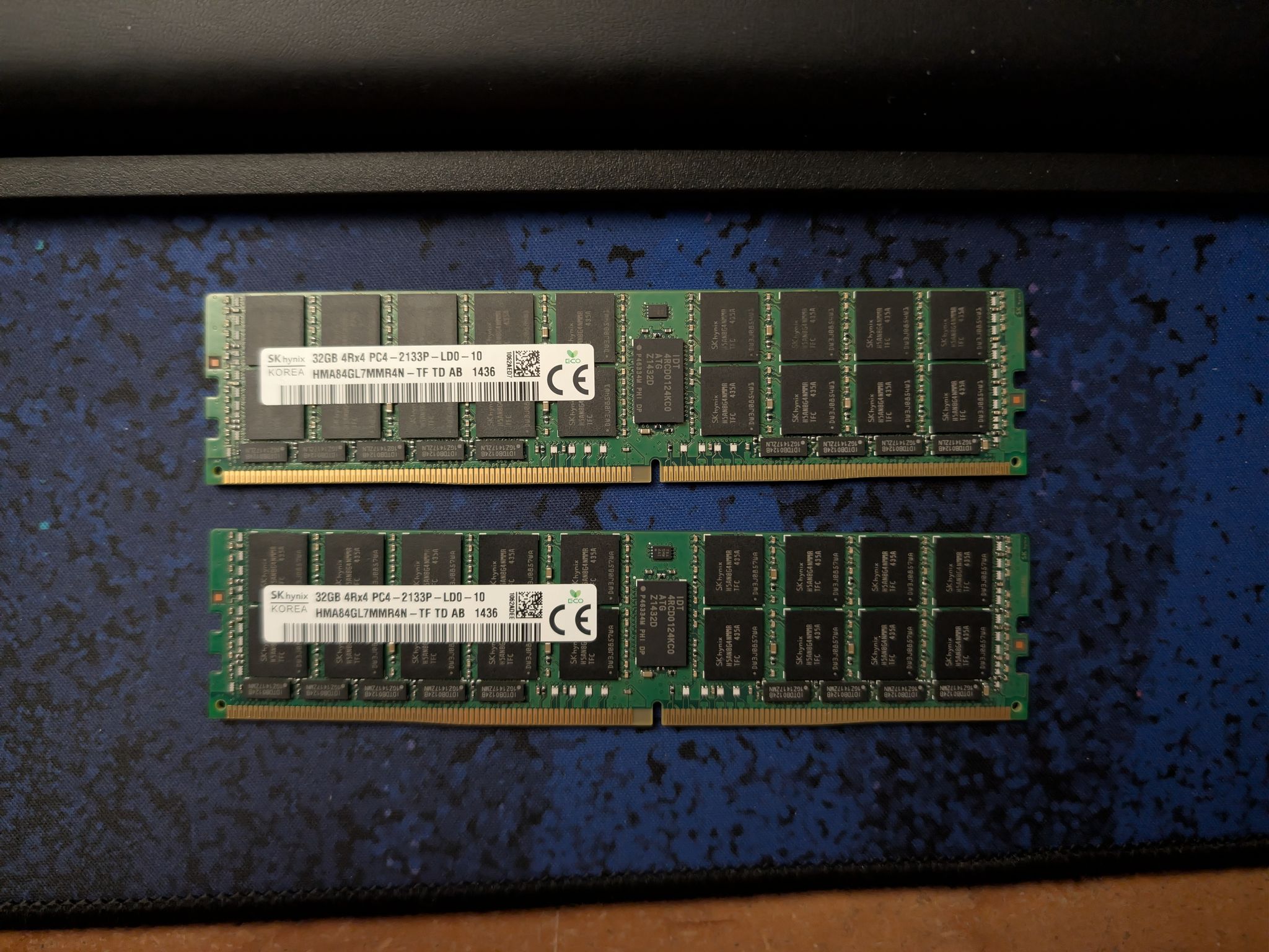 SK Hynix ECC DDR4 RDIMM Memory - 64GB - 2133 MT/s - 2x32GB