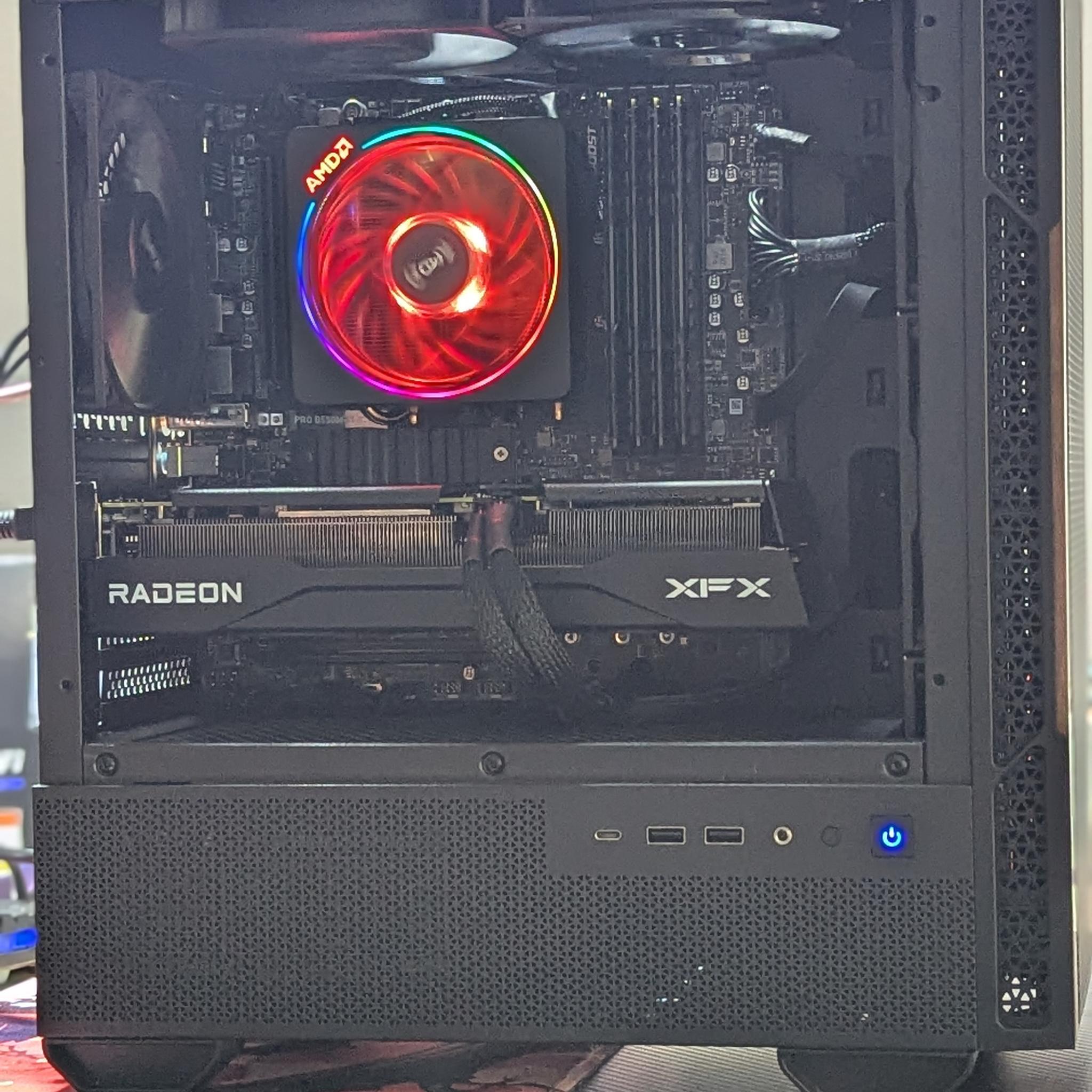 Gaming PC|AMD Ryzen 5 5600|AMD Radeon RX 9060 XT|32 GB DDR4 3200|1 TB NVME SSD|Windows 11 Home