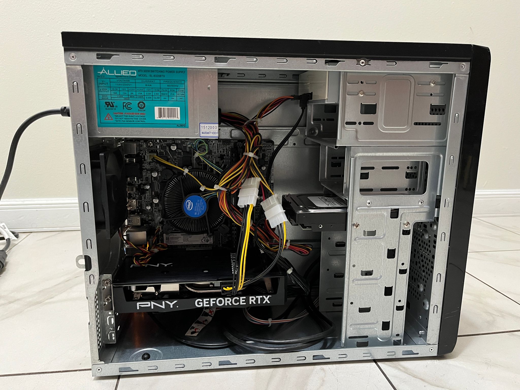 NVIDIA RTX 4060, Intel i7-7700, 16GB RAM, 1.1TB Storage - Gaming PC w/Wi-Fi, BT