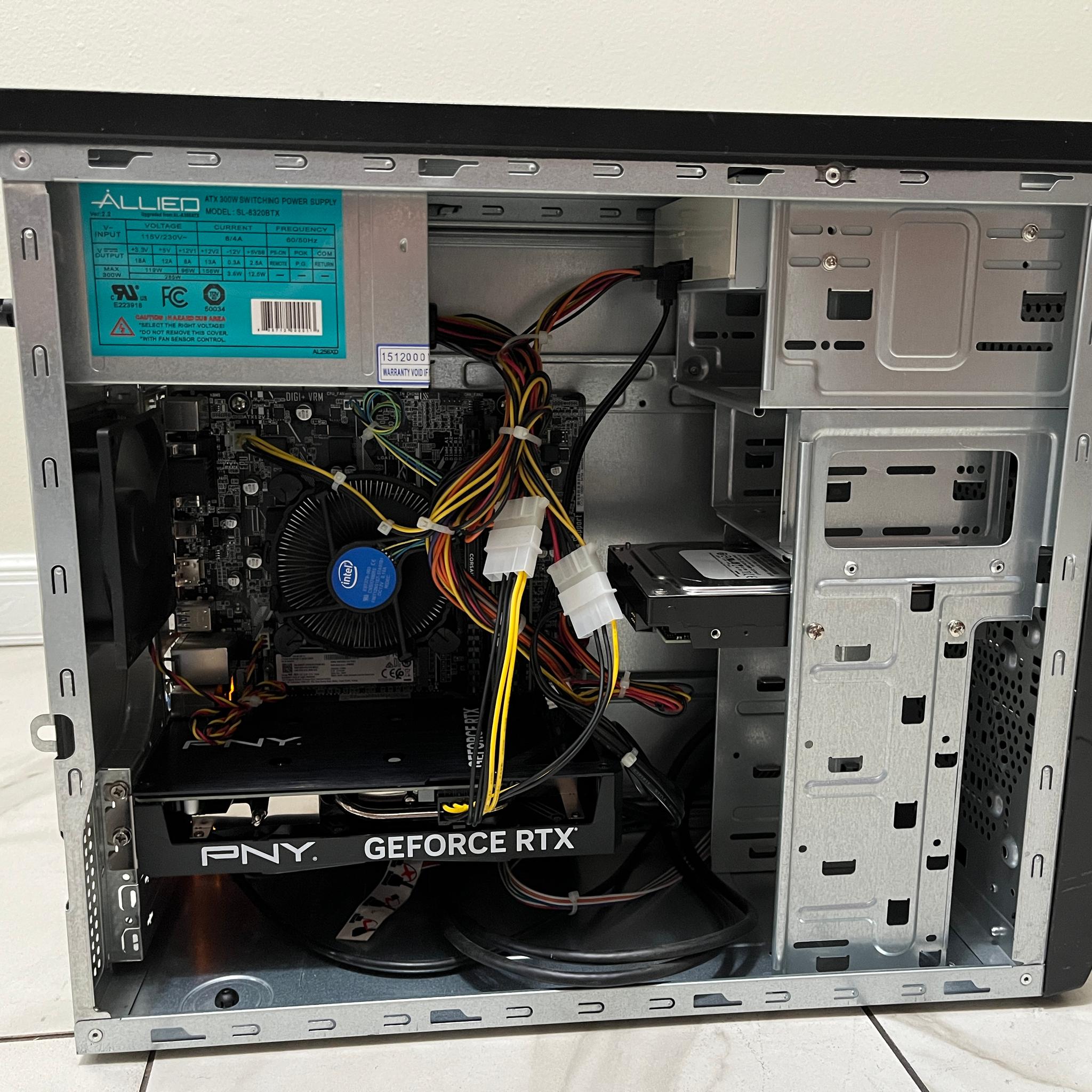 NVIDIA RTX 4060, Intel i7-7700, 16GB RAM, 1.1TB Storage - Gaming PC w/Wi-Fi, BT